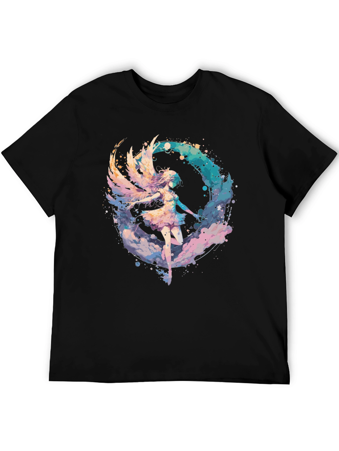 Black Angel Wing Graphic Tee - Stylish Comfort view 5