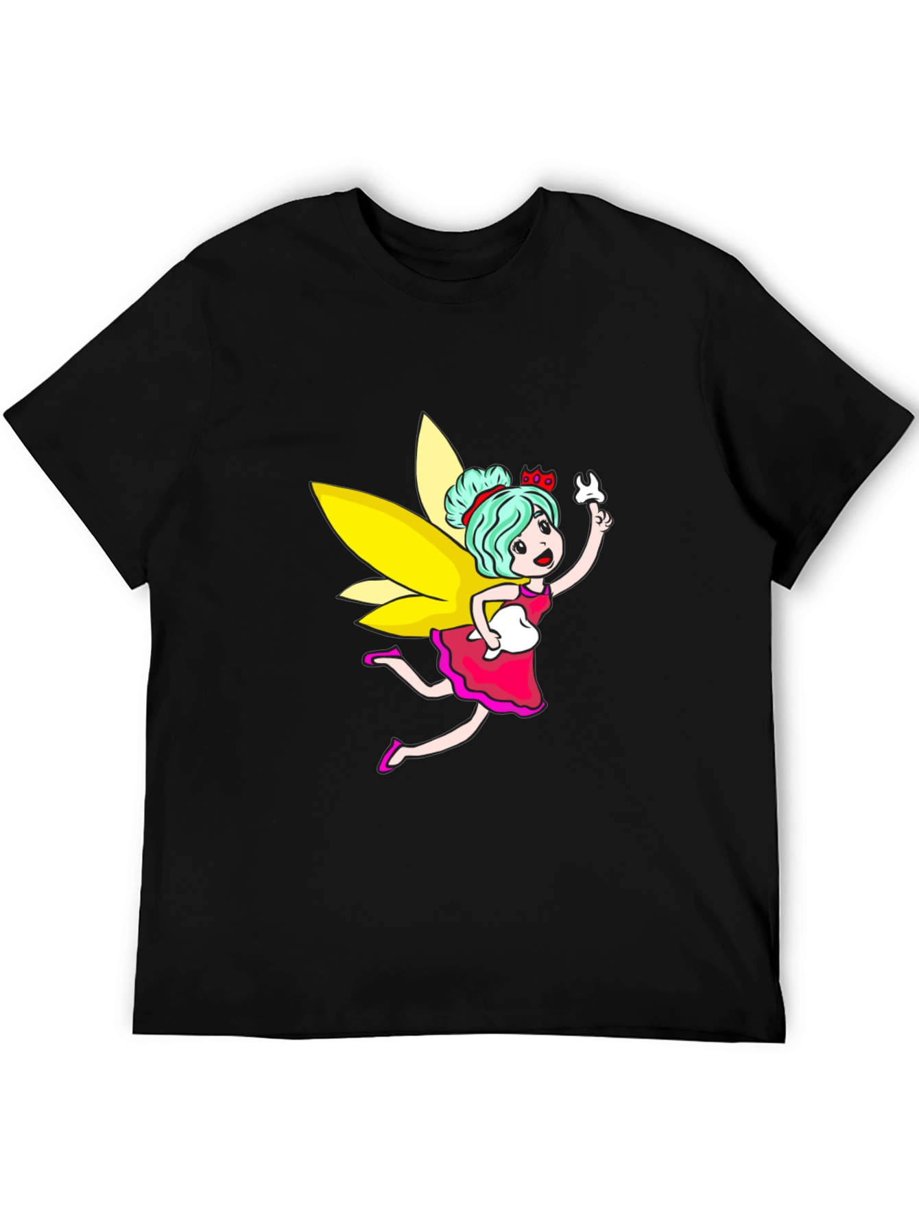 Black Tooth Fairy Graphic Black T-Shirt view 5