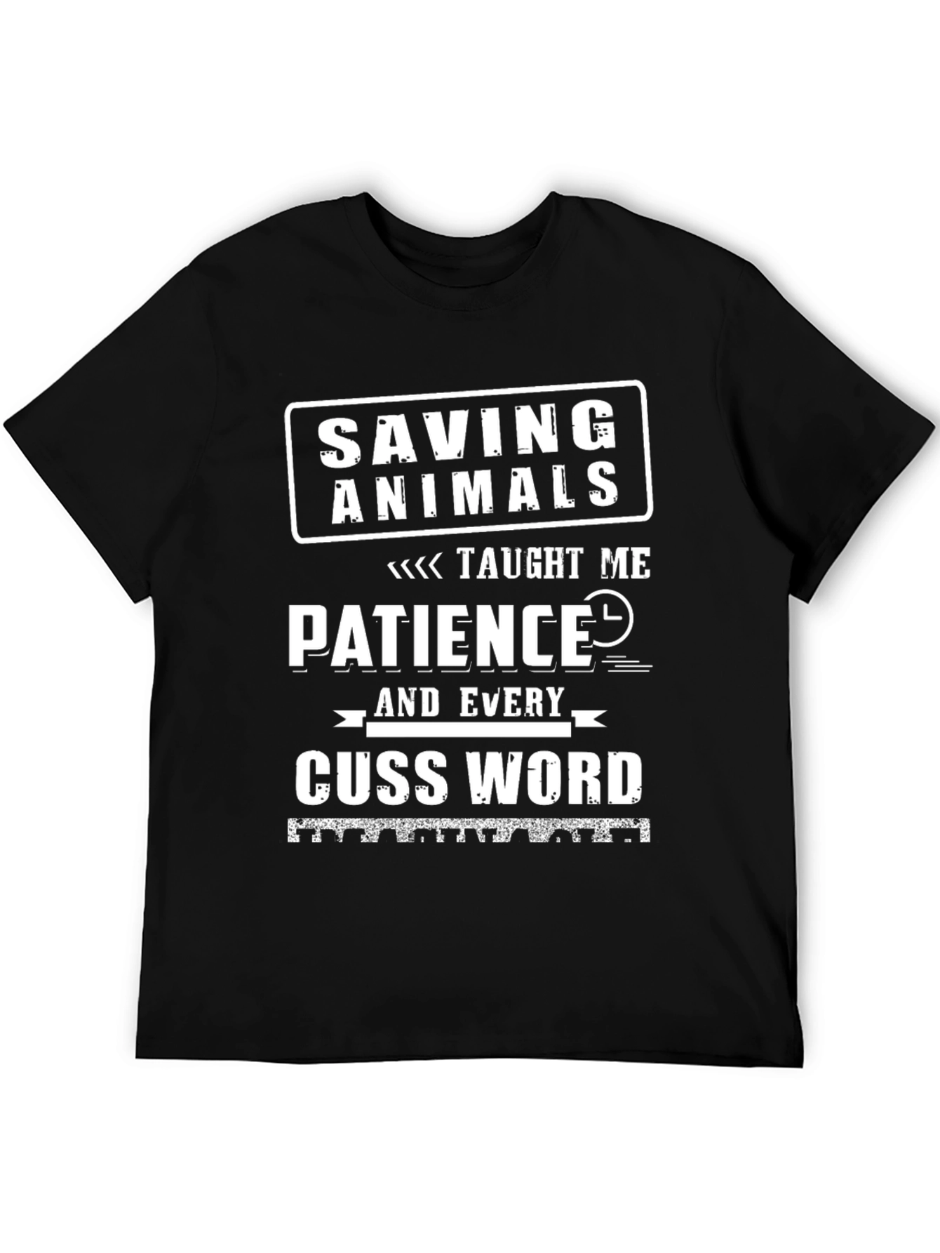 Black Saving Animals T-Shirt view 5