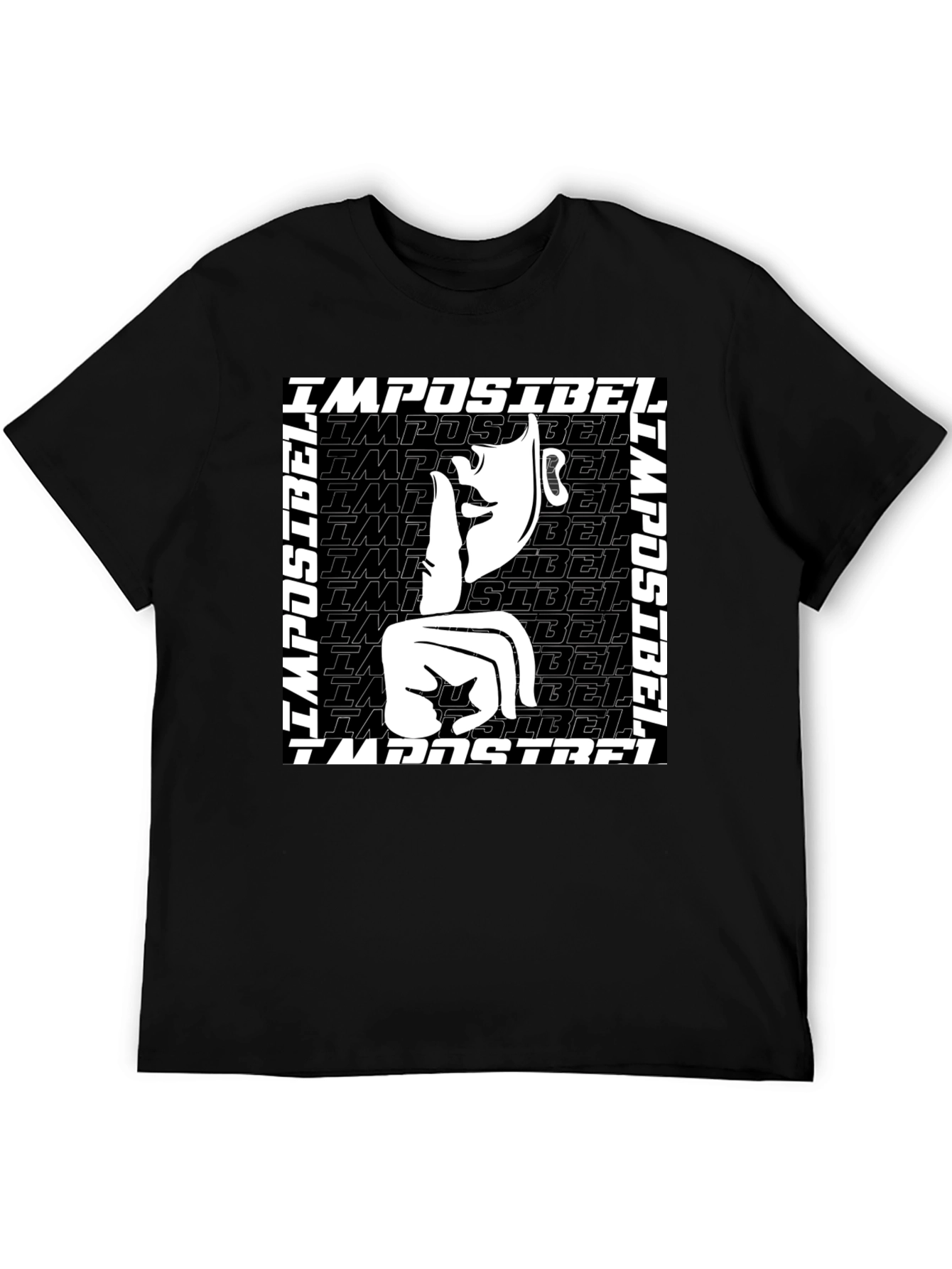 Black Impossible Graphic Tee - Black Short Sleeve view 5