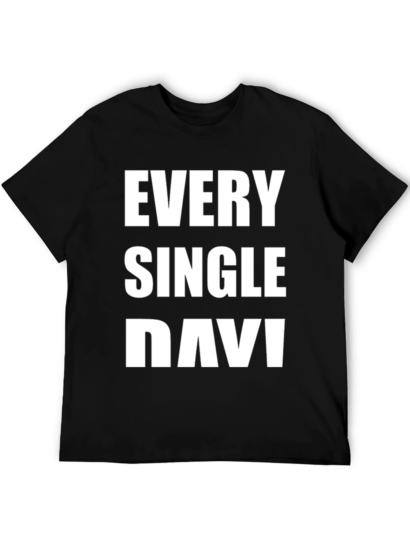 Black Every Single Navi Black T-Shirt view 5