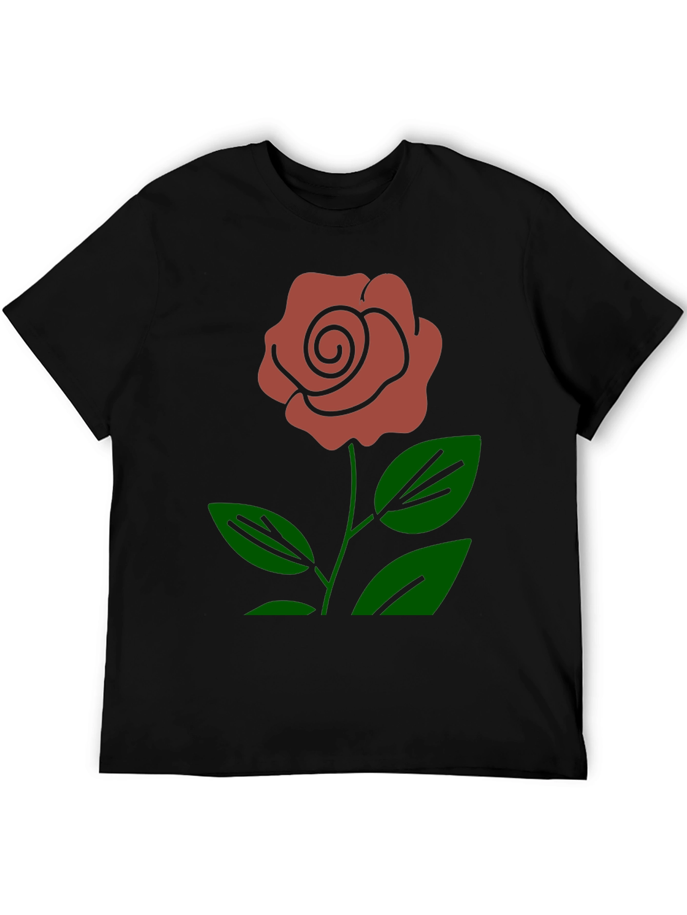 Black Rose Graphic Print T-Shirt view 5