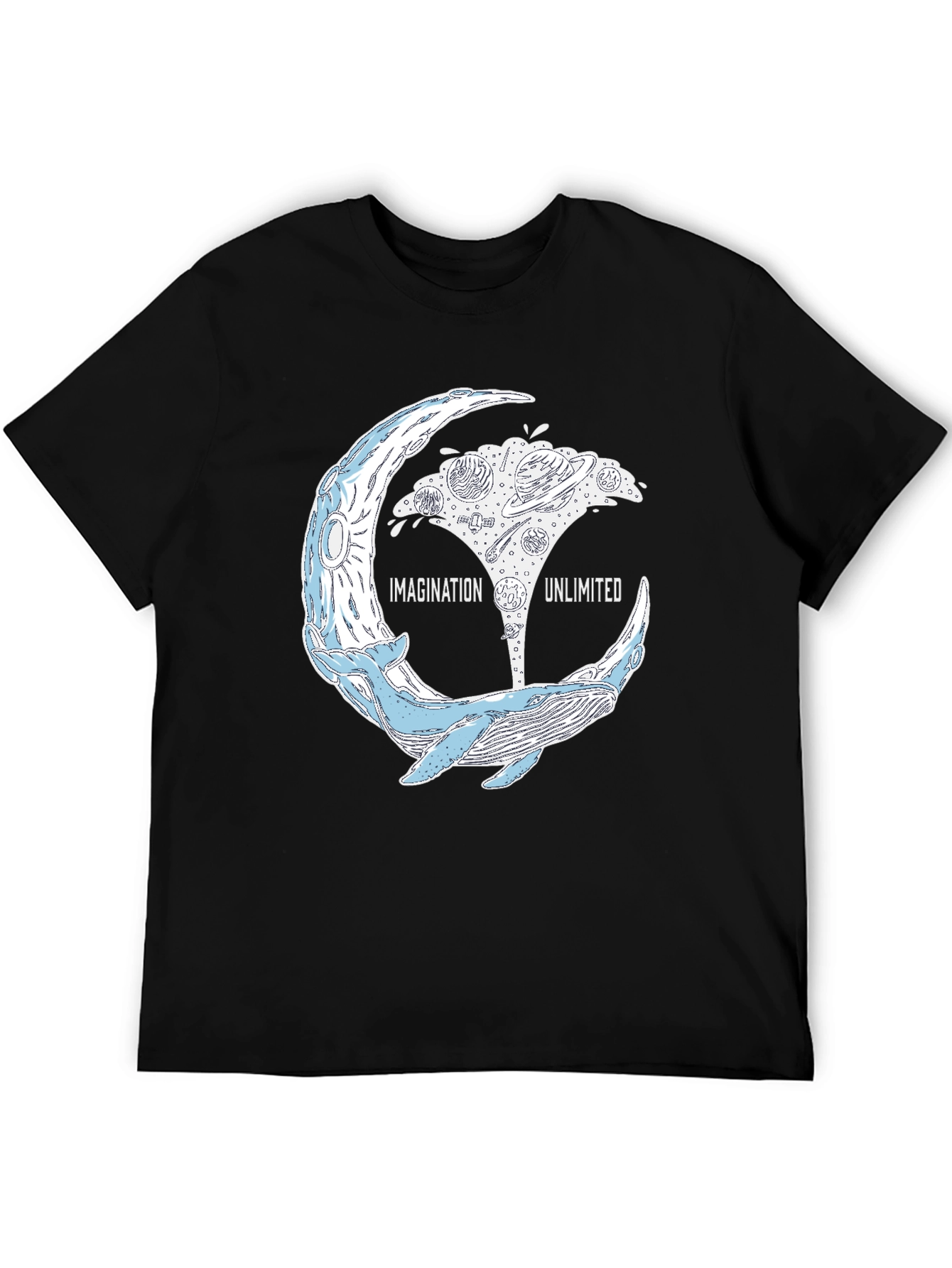 Black Imagination Unlimited Whale Graphic Tee view 5