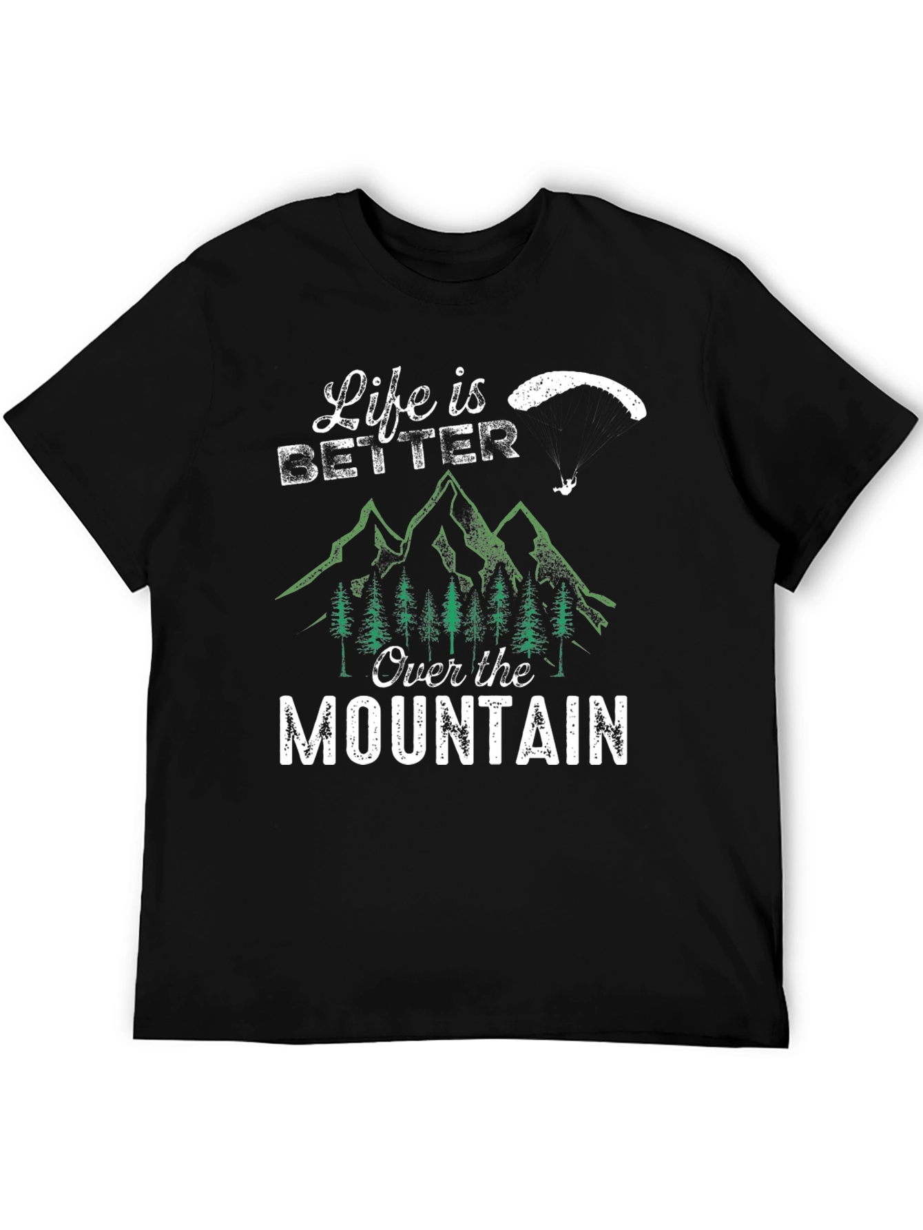 Black Life is Better Over the Mountain Graphic T-Shirt view 5