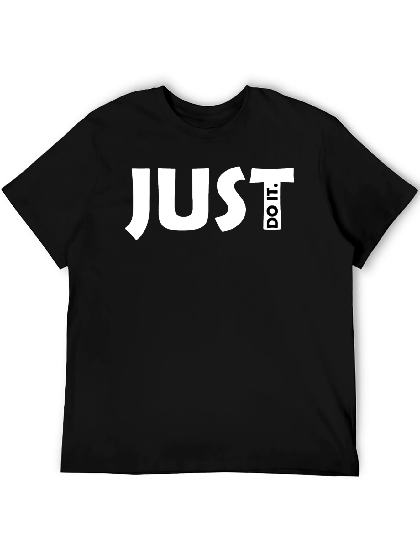 Black Just Do It Black Graphic Tee view 5