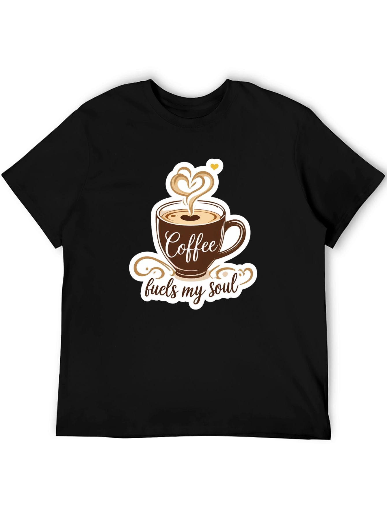 Black Coffee Fuels My Soul Graphic T-Shirt view 5
