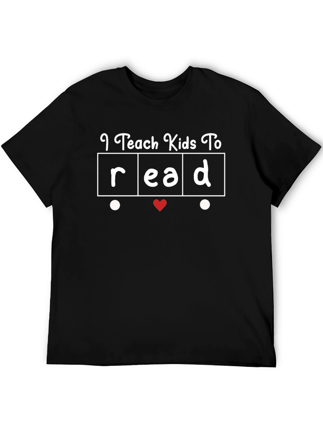 Black I Teach Kids to Read T-Shirt view 5