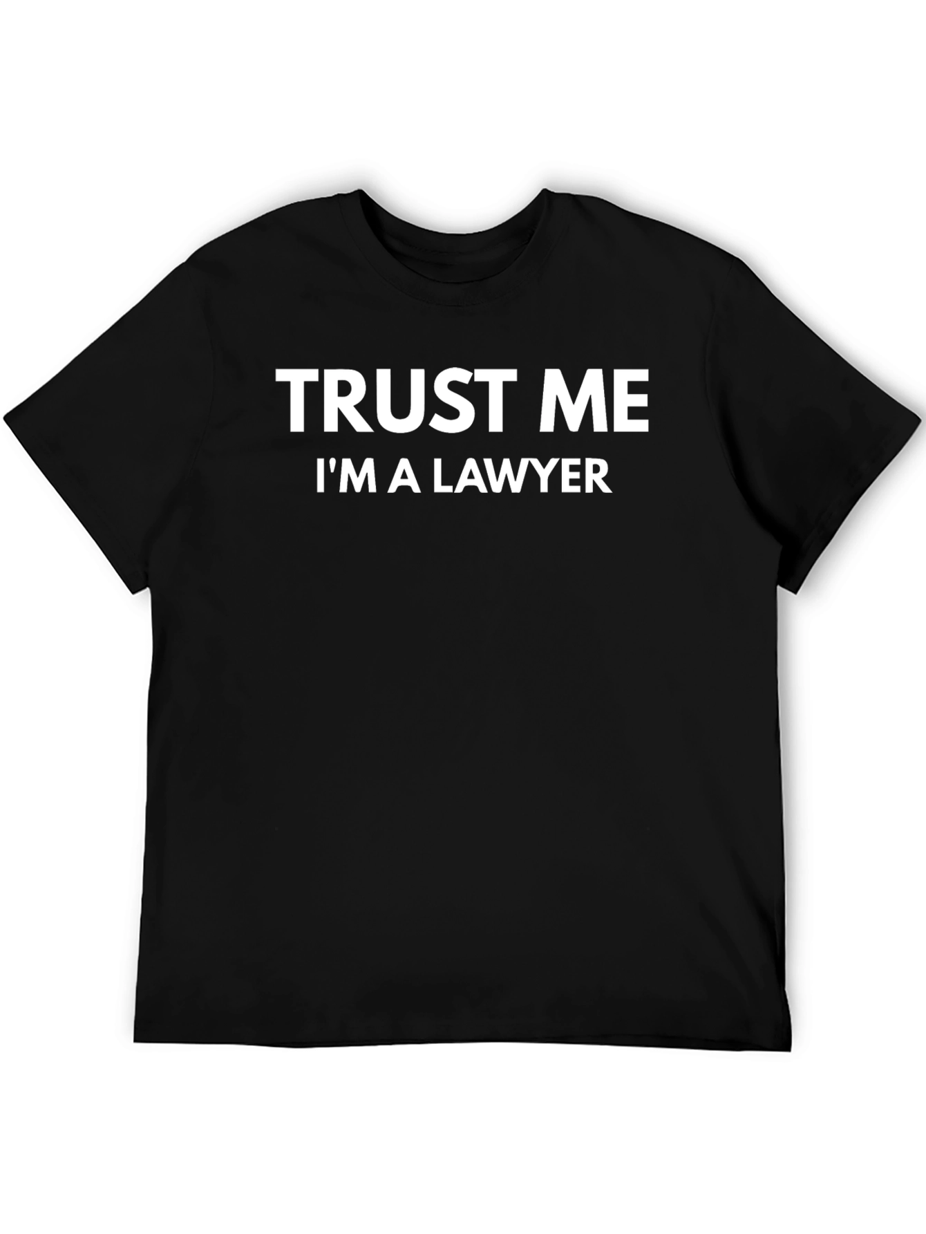 Black Trust Me I'm A Lawyer T-Shirt - Funny Attorney Tee view 5