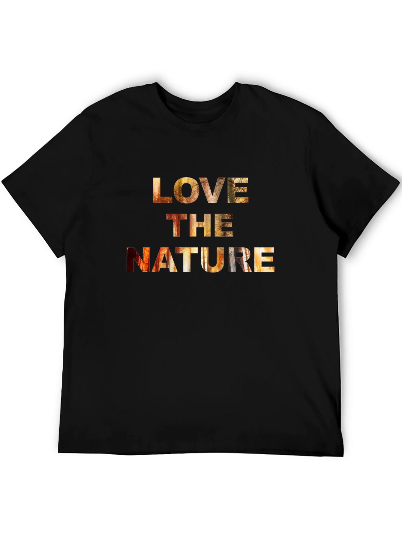 Black Love the Nature Black Graphic Tee view 5