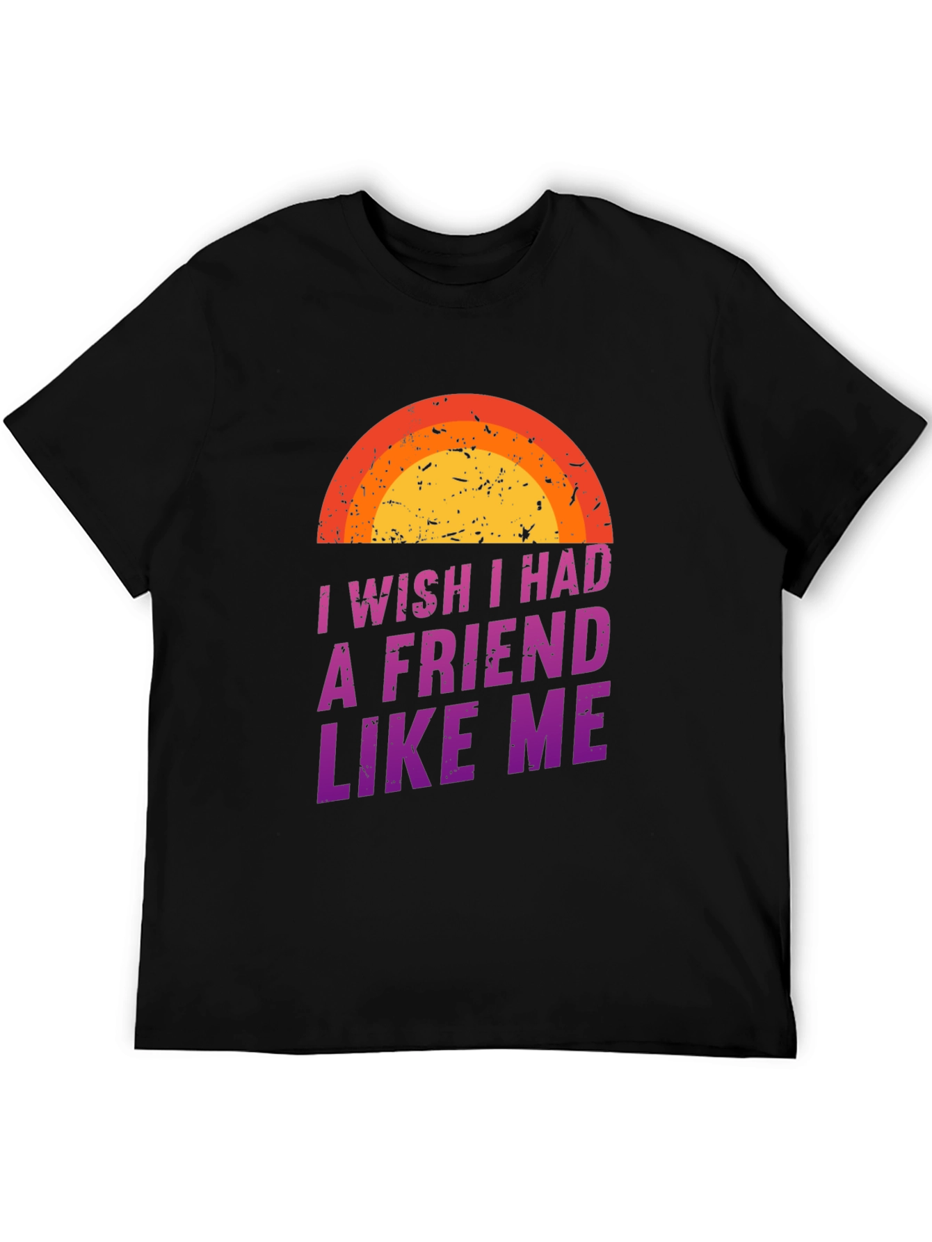 Black I Wish I Had A Friend Like Me Graphic Tee view 5