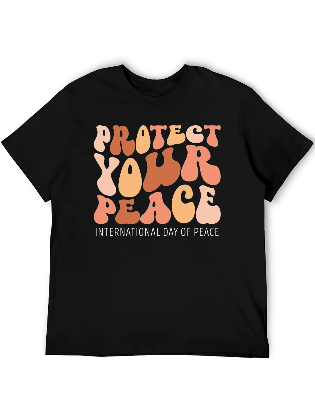 Black Peace Day T-Shirt - Protect Your Peace Graphic Tee view 5
