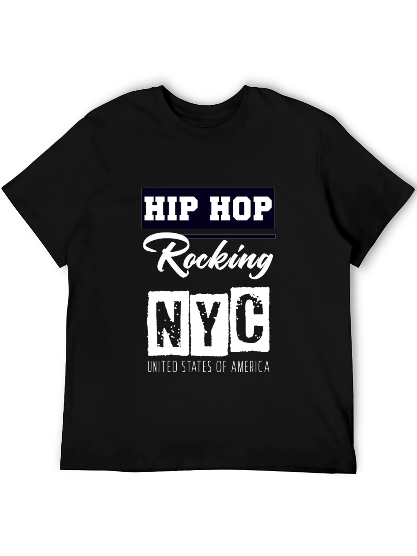 Black Hip Hop Rocking NYC T-Shirt view 5