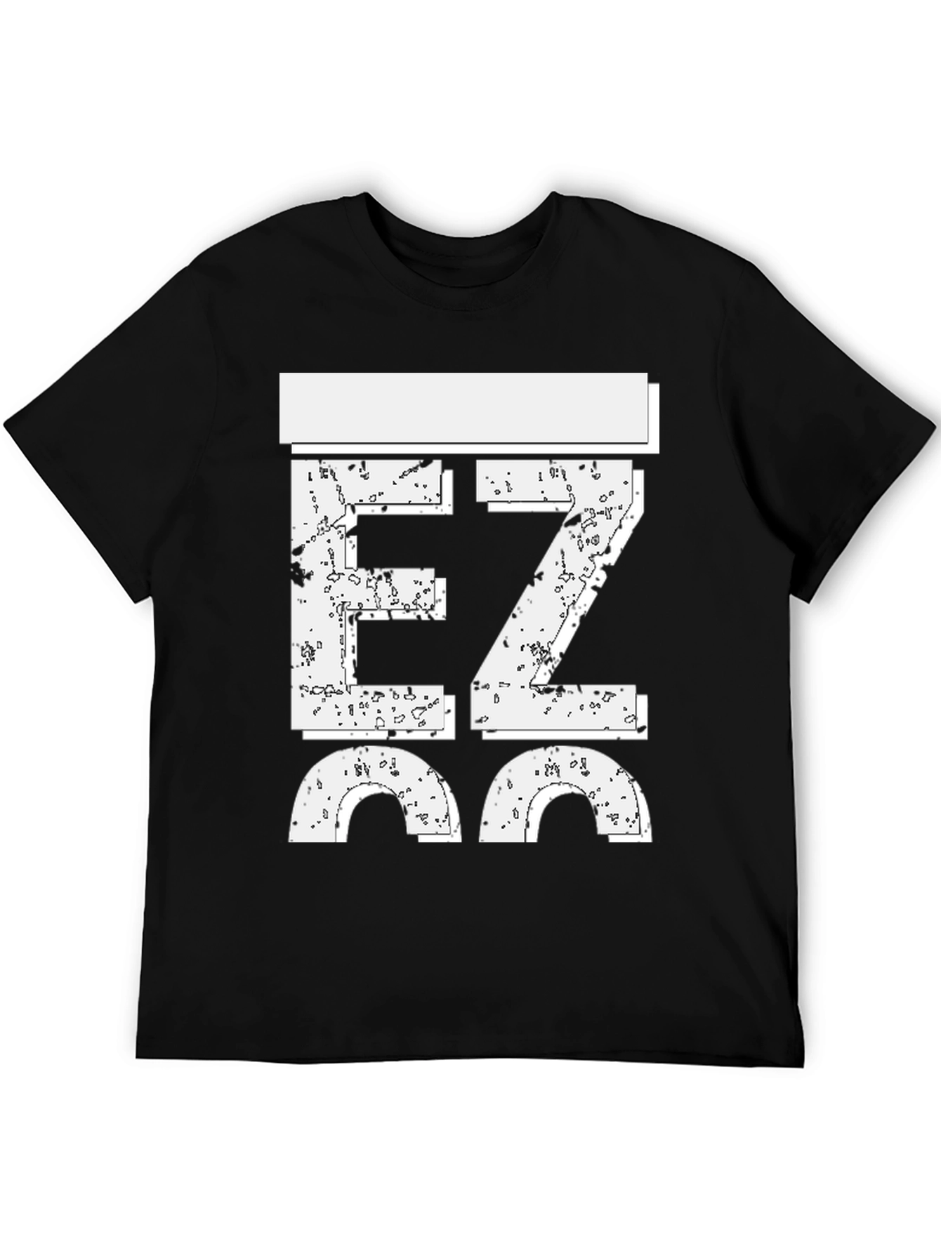 Black EZ GG Graphic T-Shirt - Black Casual Tee view 5