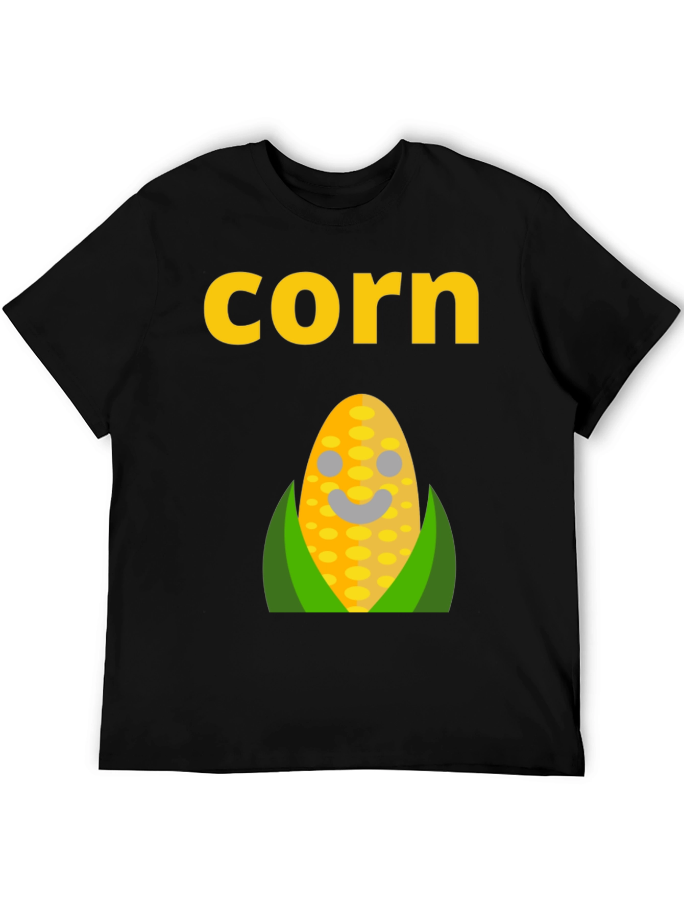 Black Corn Graphic Tee - Funny Food T-Shirt view 5
