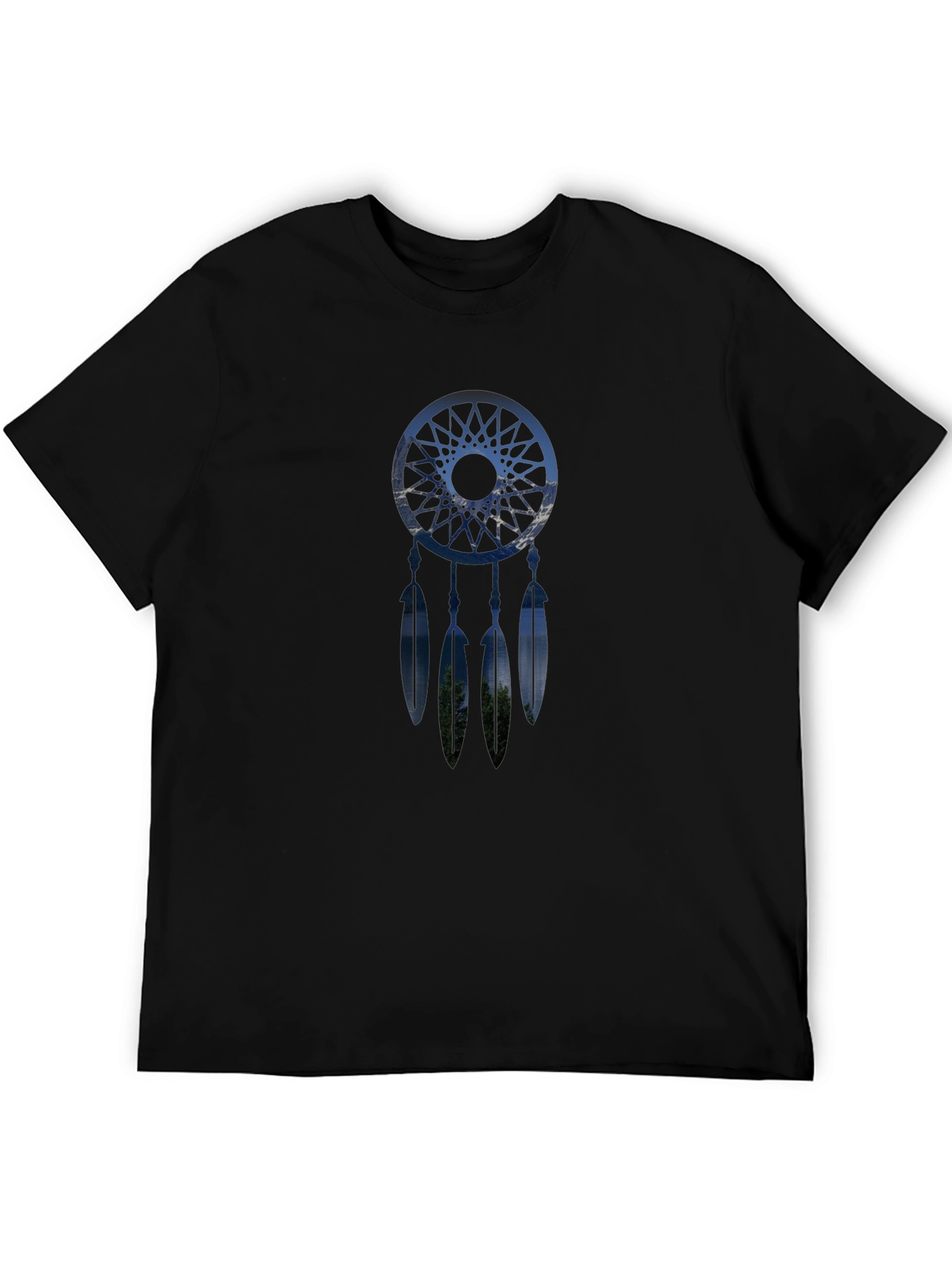 Black Dreamcatcher Graphic T-Shirt - Black view 5