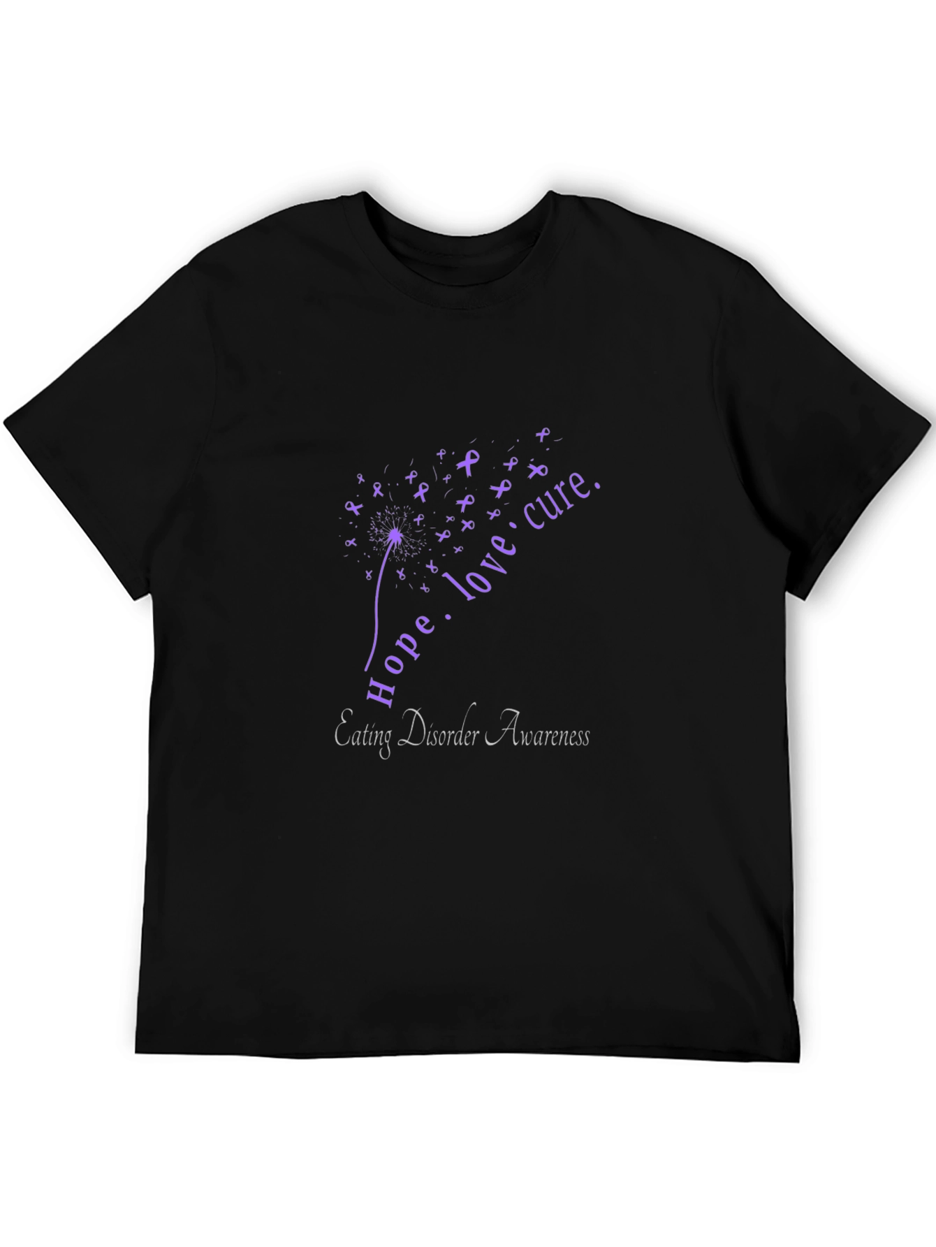 Black Eating Disorder Awareness T-Shirt view 5
