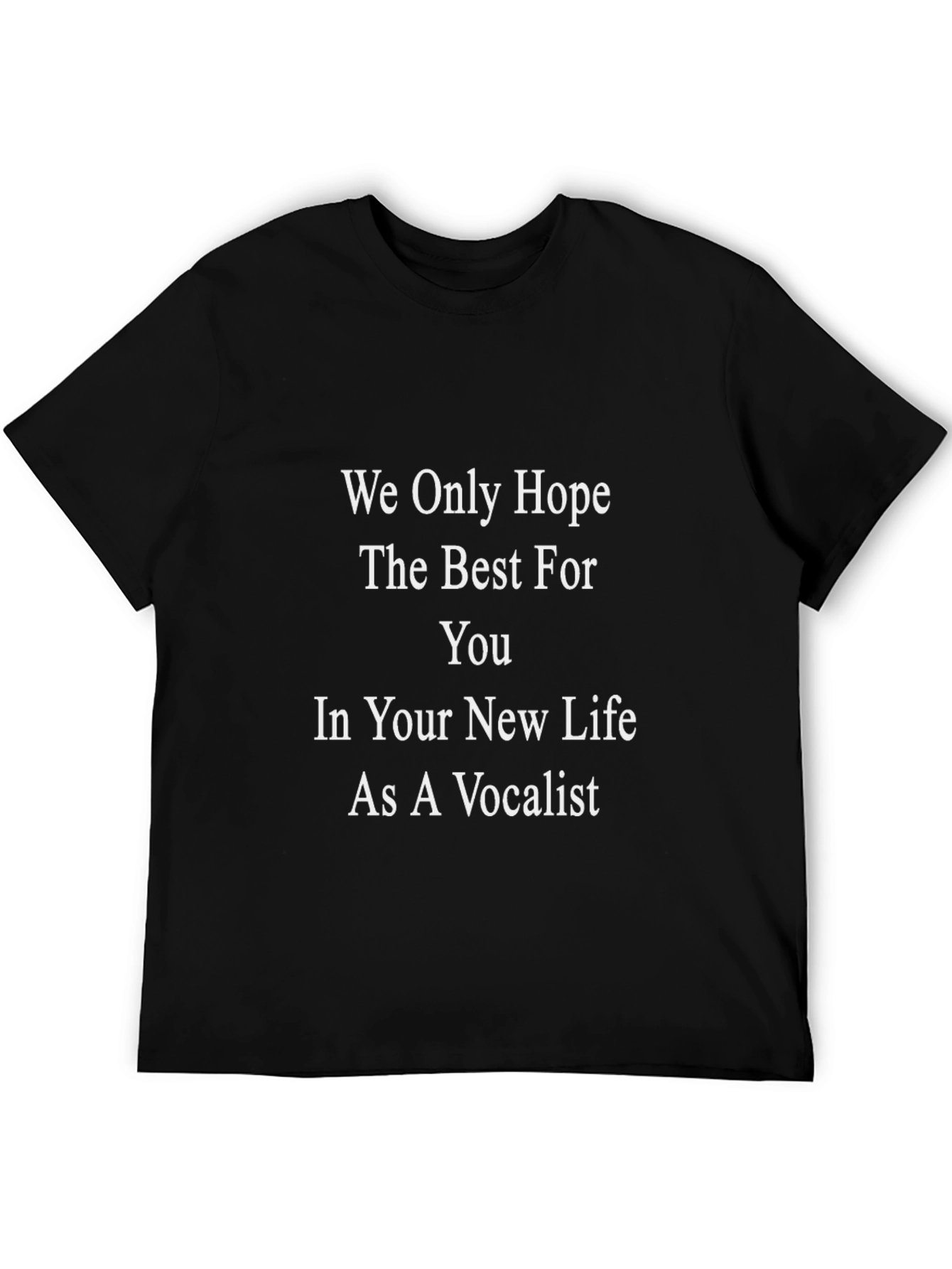 Black Vocalist Wish T-Shirt - New Life Tee view 5