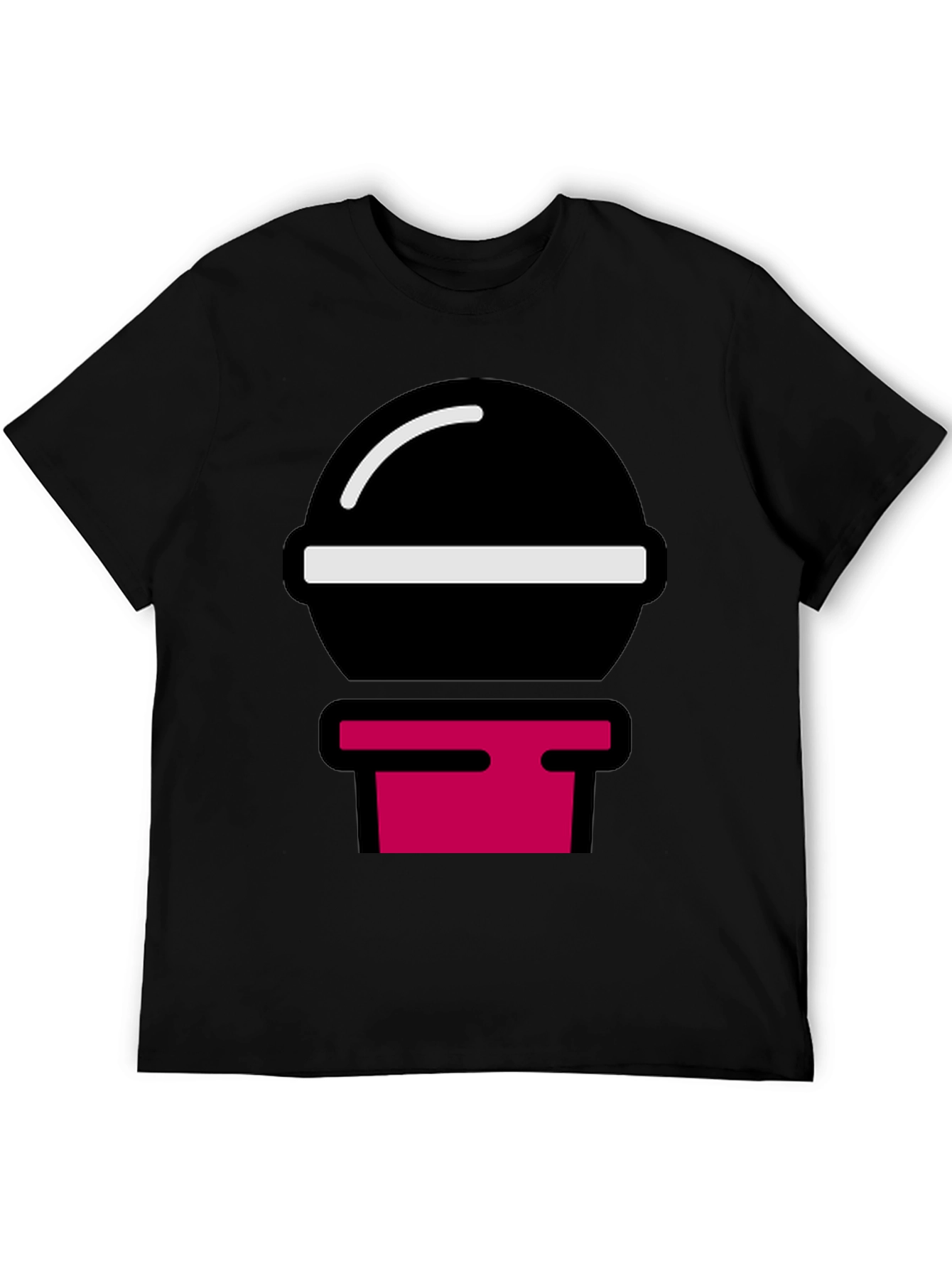Black Modern Graphic Tee - Black Shirt with Bold Design view 5