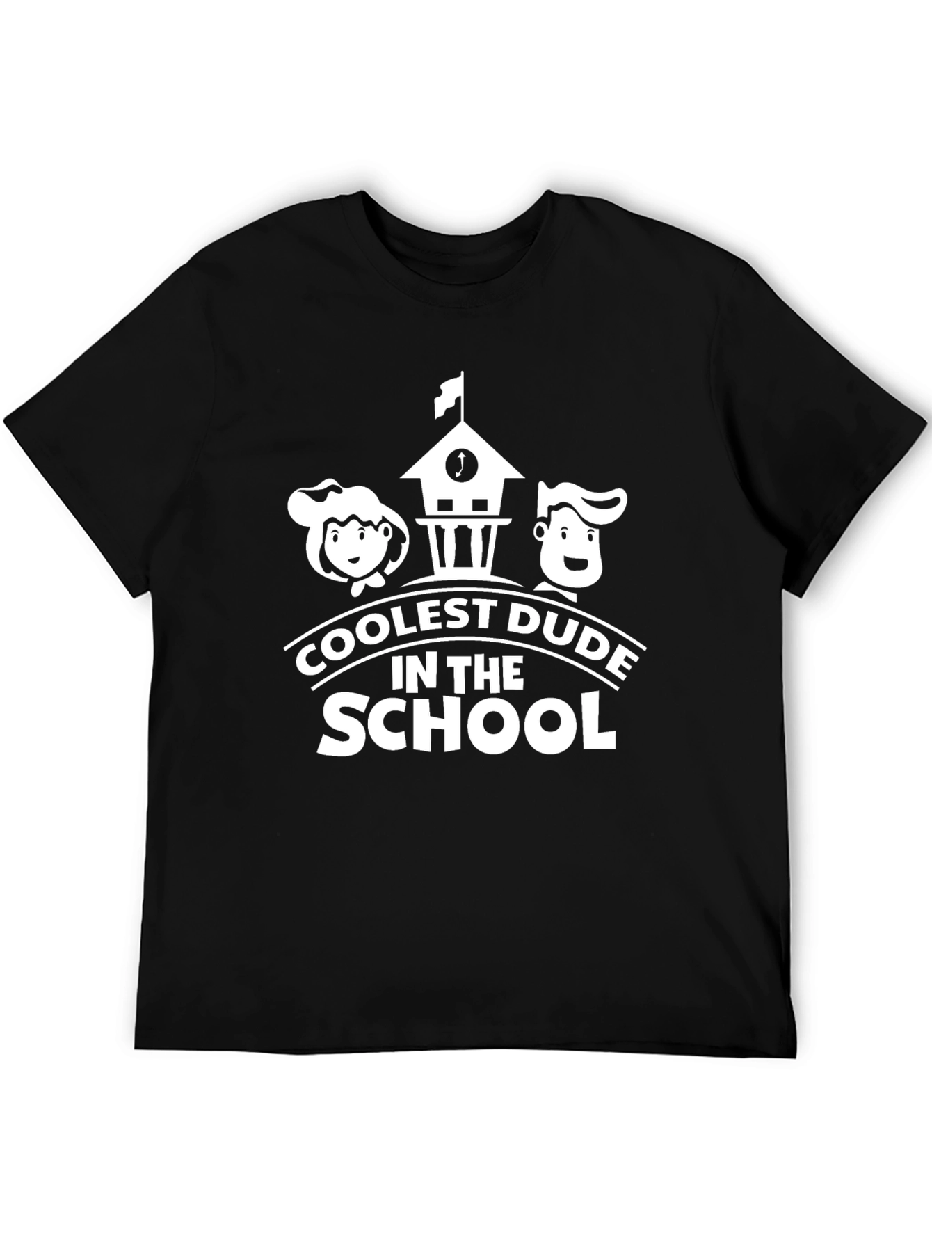 Black Coolest Dude in the School Graphic Tee view 5