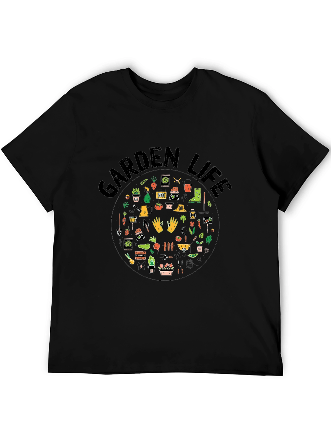 Black Garden Life Black T-Shirt view 5