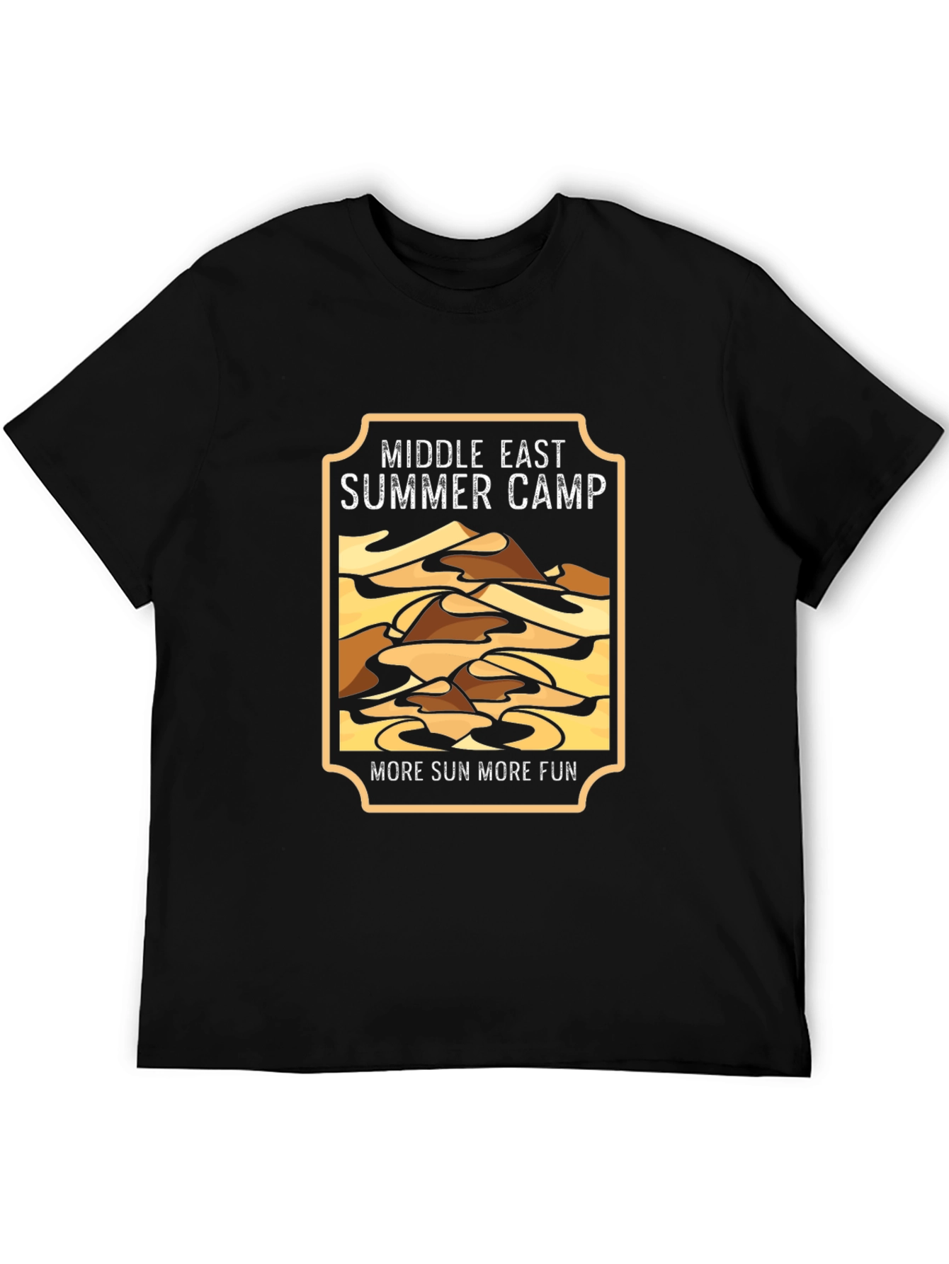Black Middle East Summer Camp T-Shirt - Black view 5