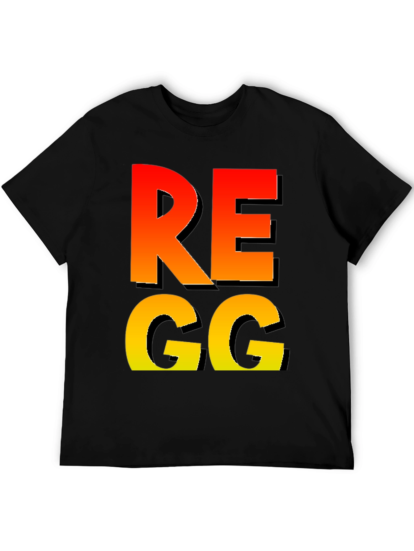 Black Funny REGG T-Shirt - Novelty Gaming Tee view 5