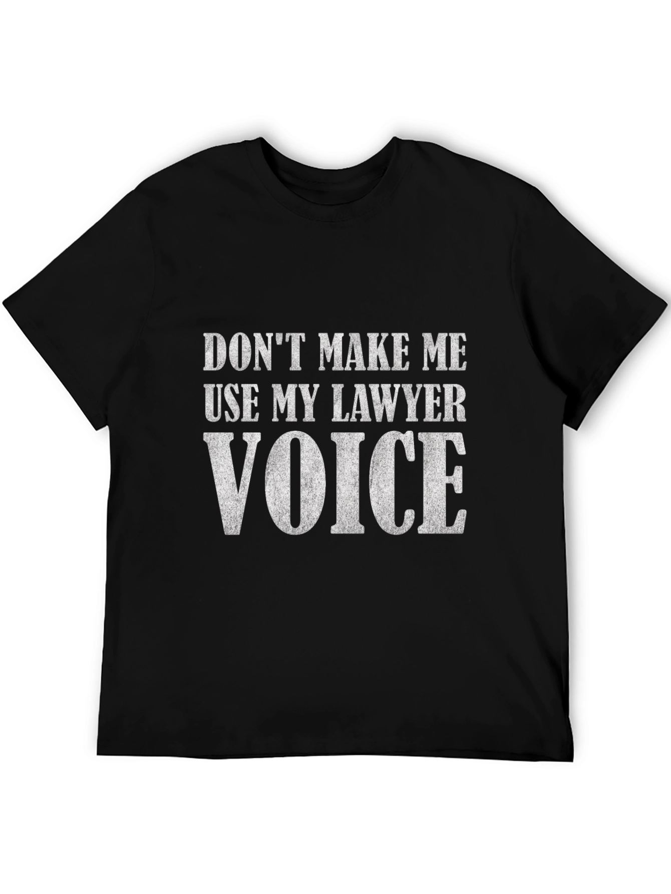Black Lawyer Voice T-Shirt - Funny Attorney Gift Tee view 5