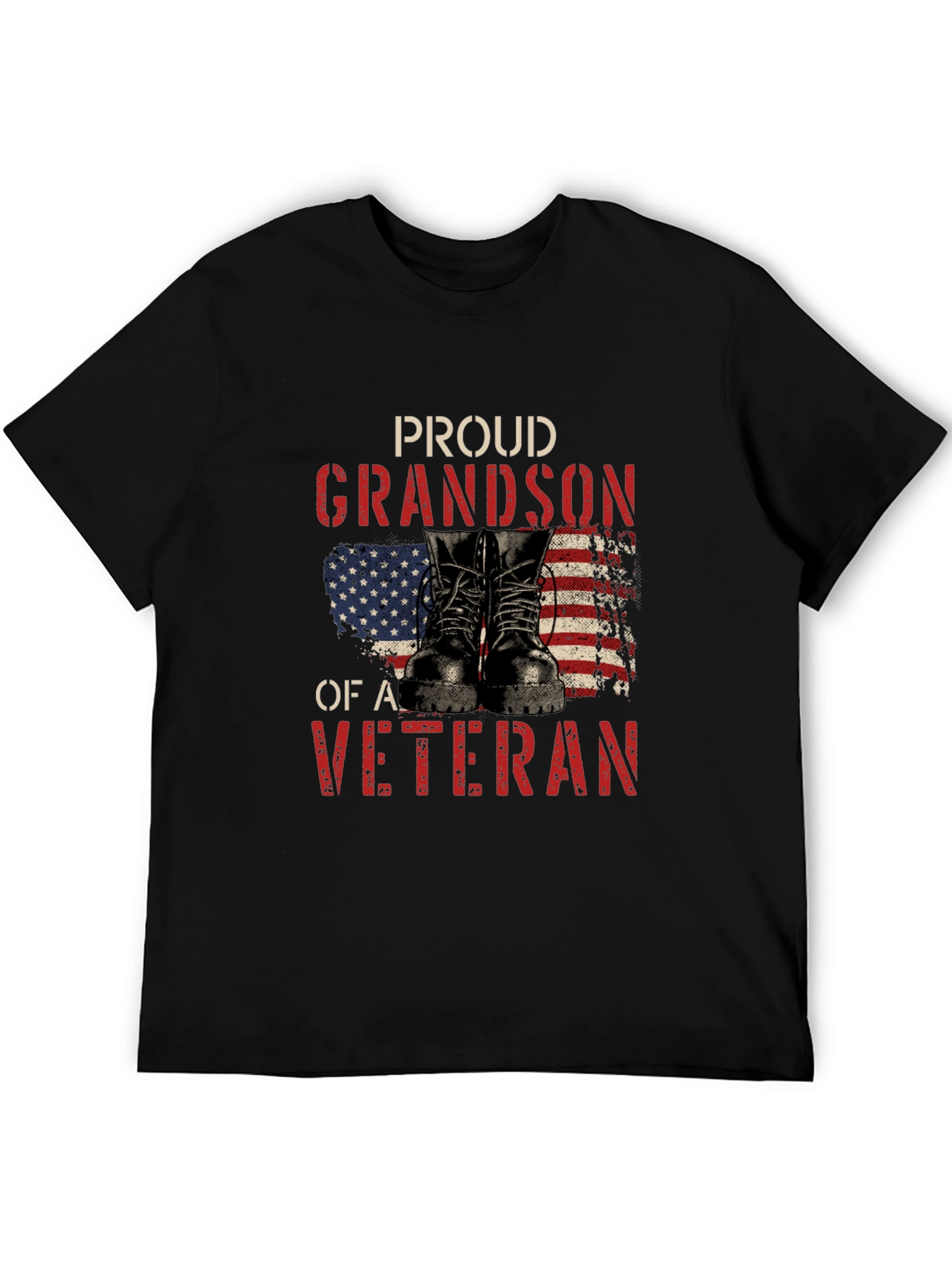 Proud Grandson of a Veteran T-Shirt - 5