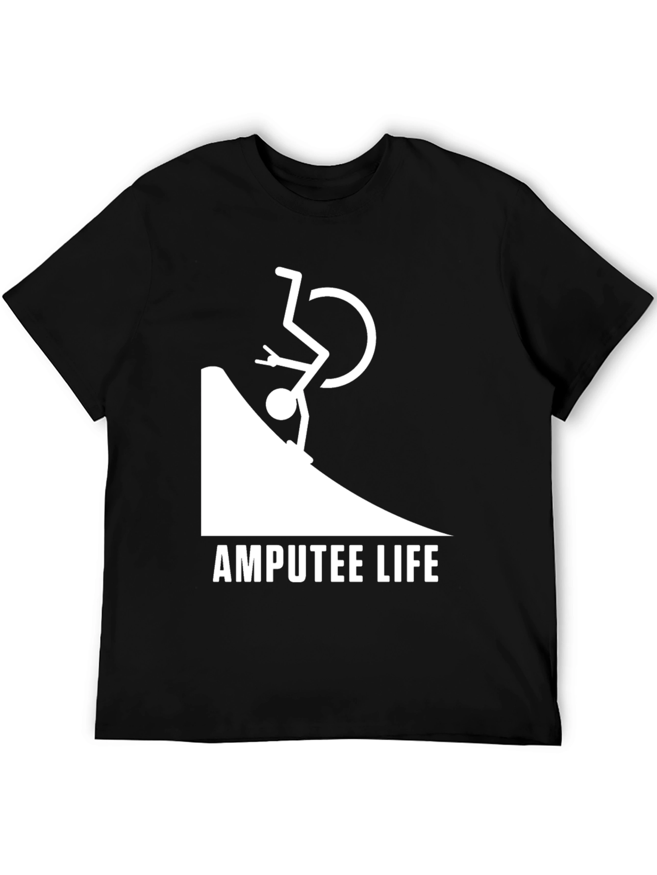 Black Amputee Life T-Shirt view 5