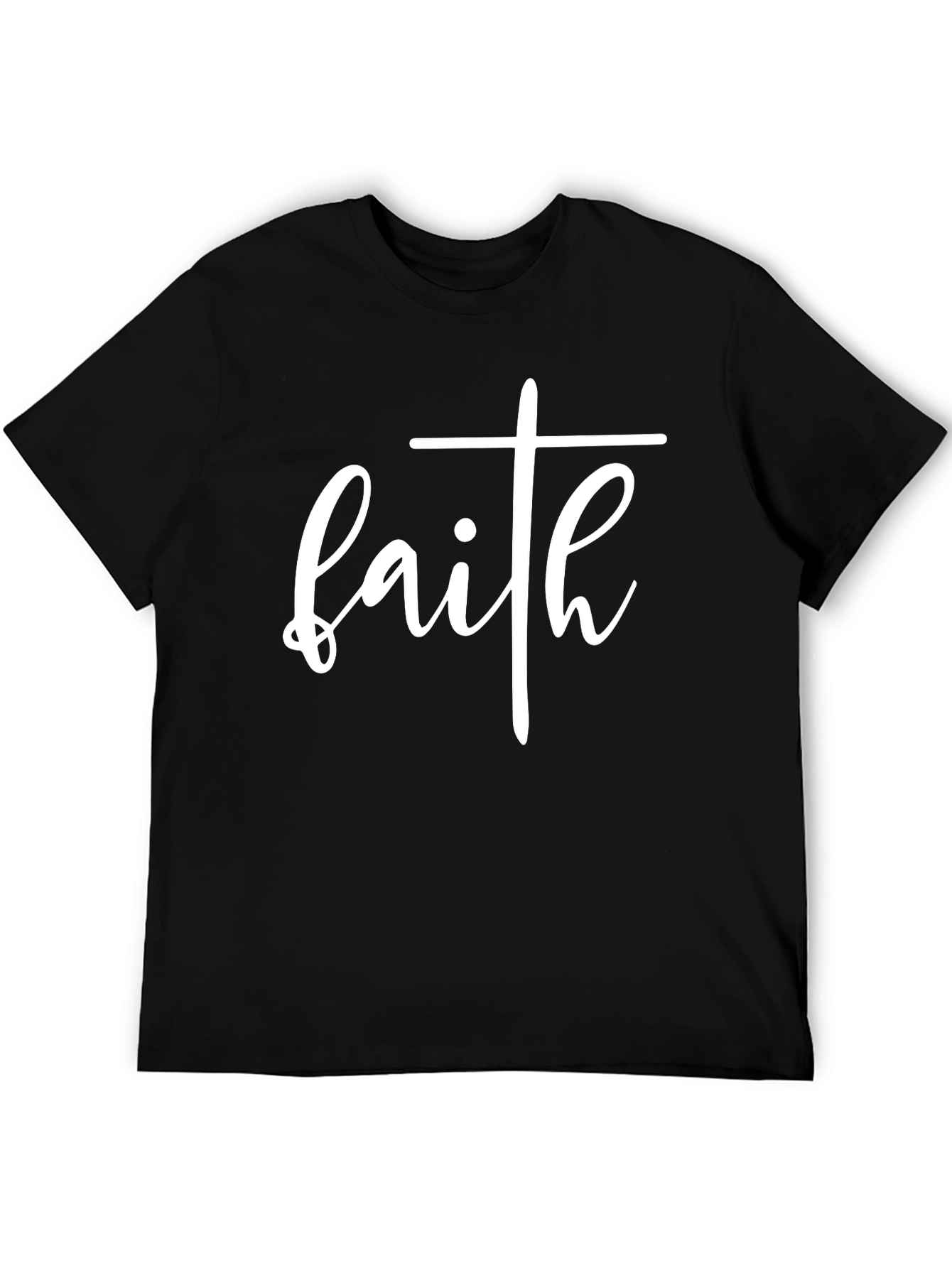 Black Faith Graphic Tee - Black Christian T-Shirt view 5