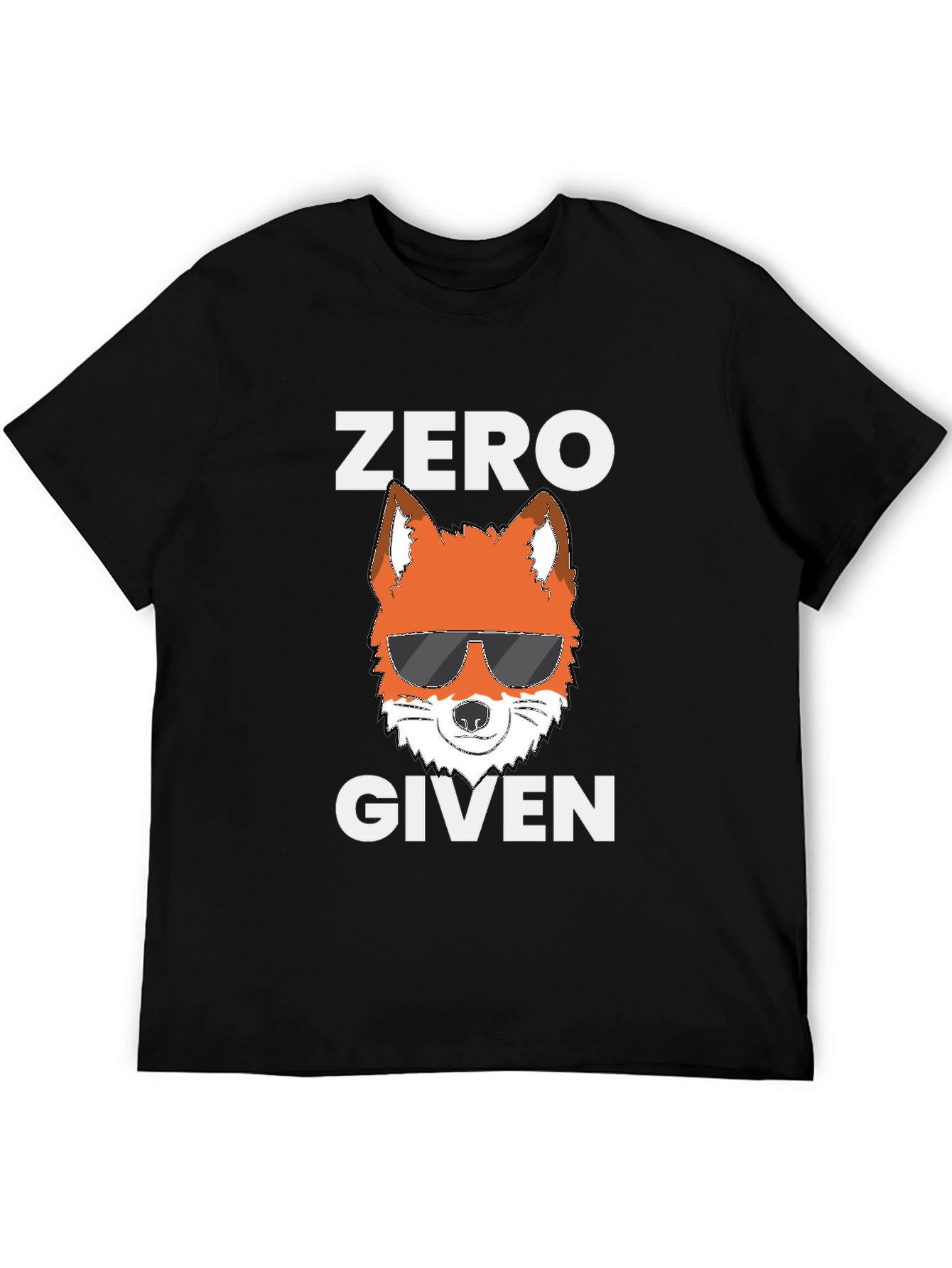 Black Zero Fox Given T-Shirt view 5