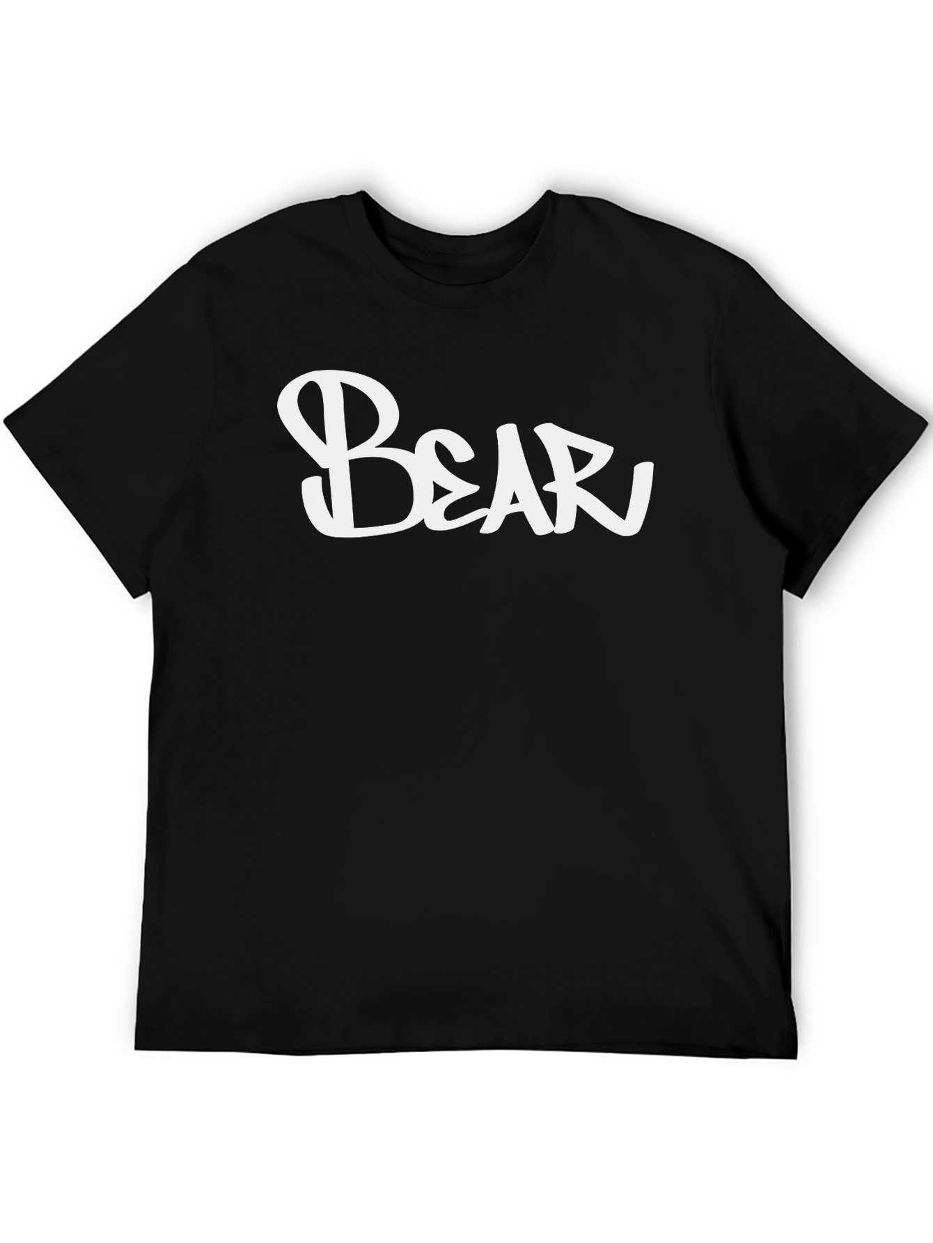 Black Bear Graphic Tee - Men's Black Short Sleeve T-Shirt view 5