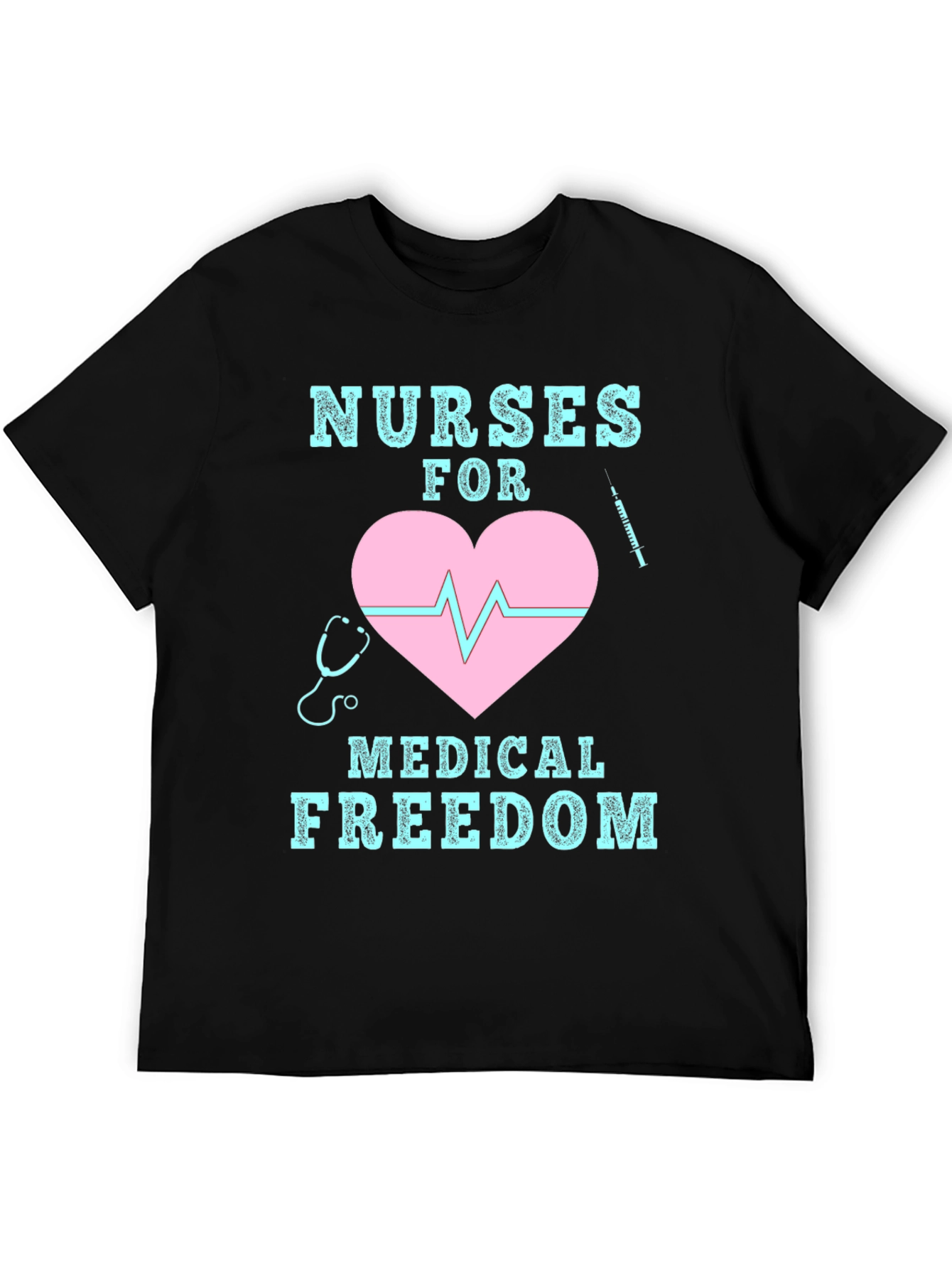 Black Nurses For Medical Freedom Graphic Tee view 5