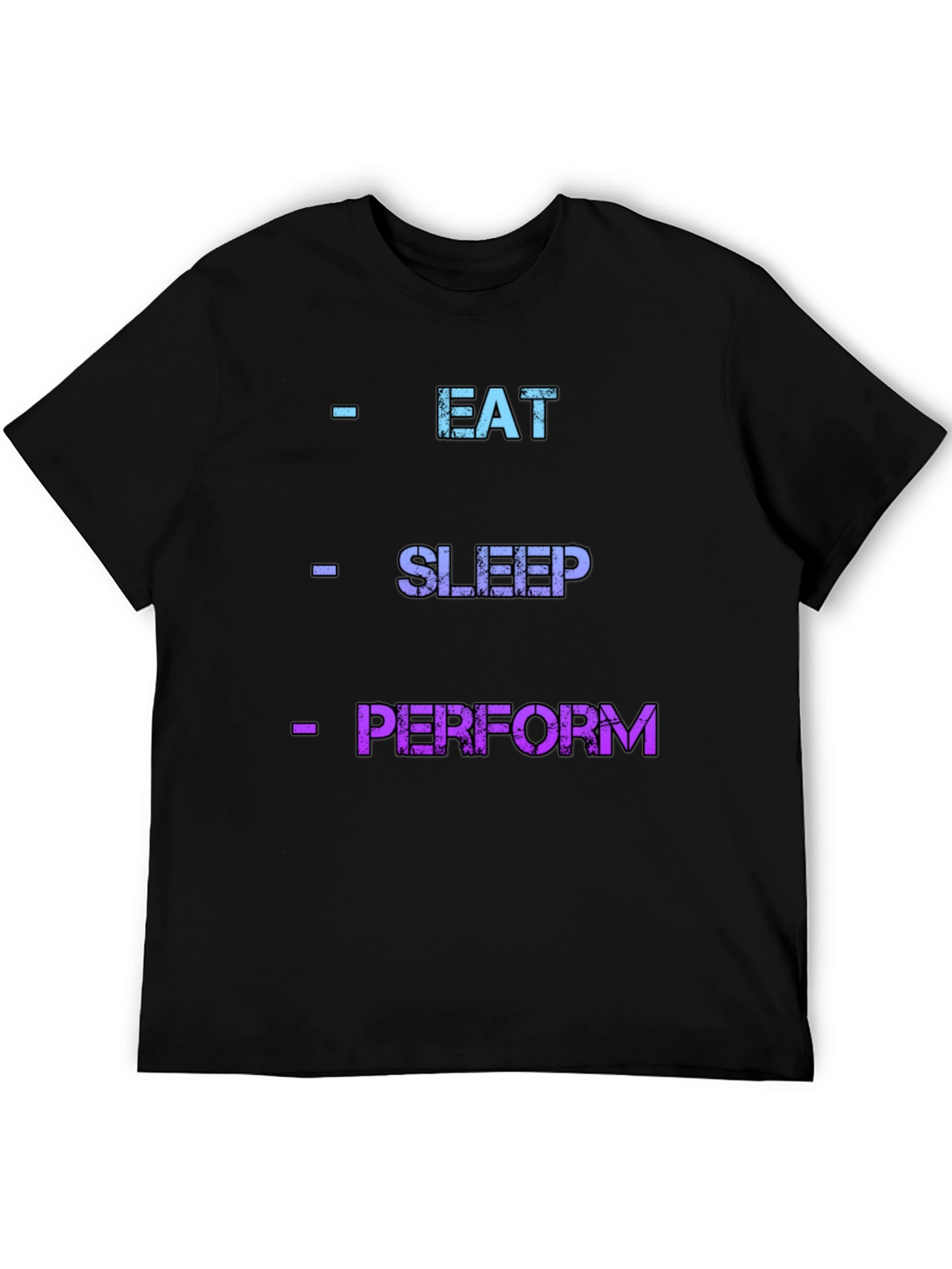 Black Eat Sleep Perform Graphic Tee view 5