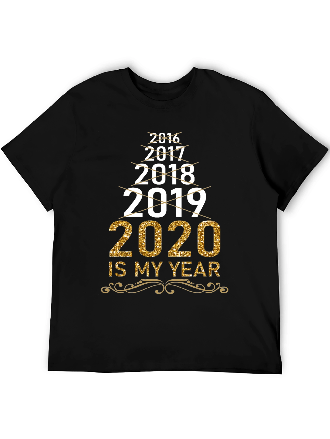 Black 2020 Is My Year T-Shirt view 5