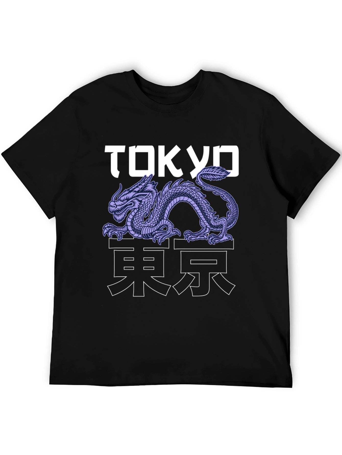 Black Tokyo Dragon Graphic Tee - Urban Style view 5