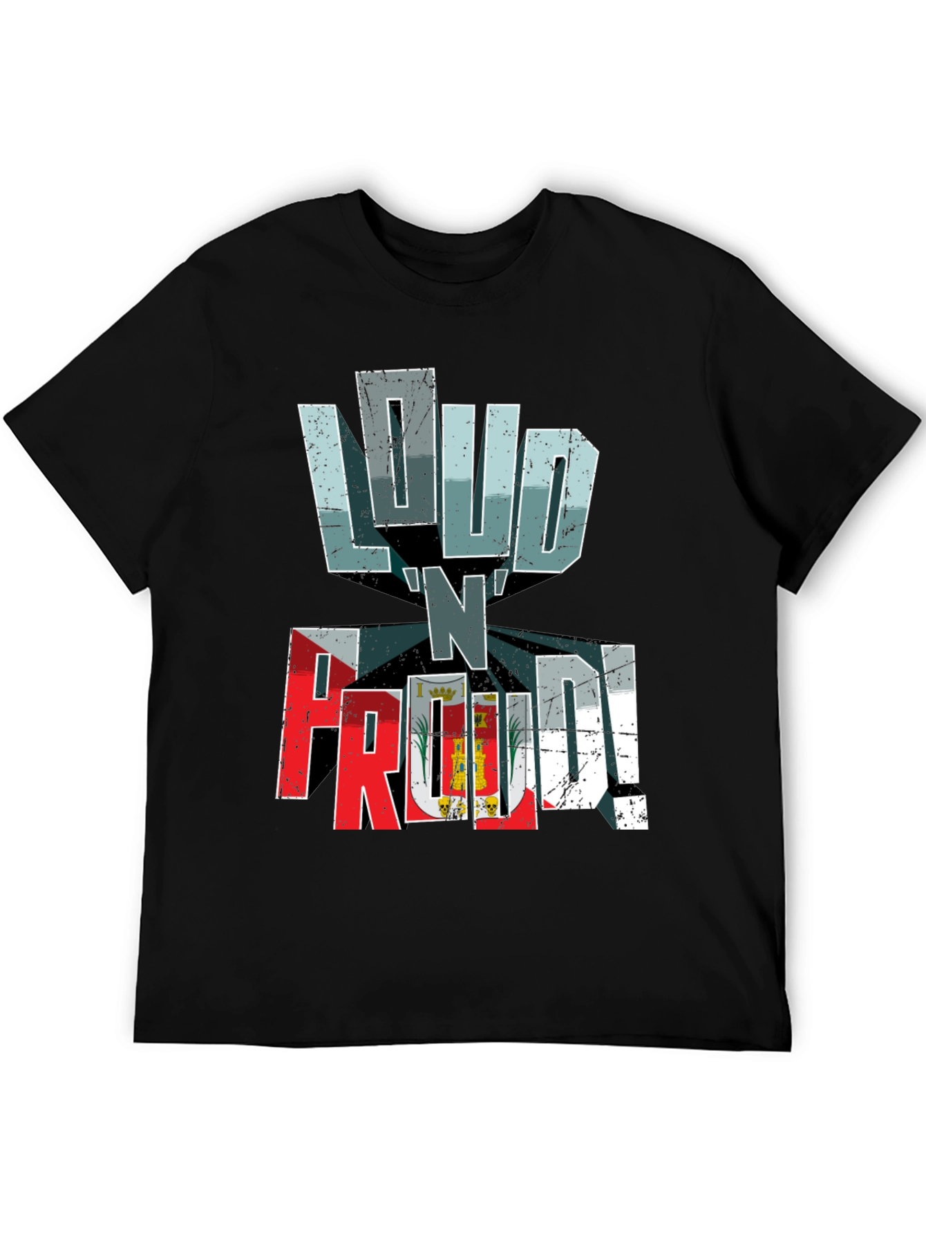 Black Loud 'N' Proud Graphic Tee - Black view 5