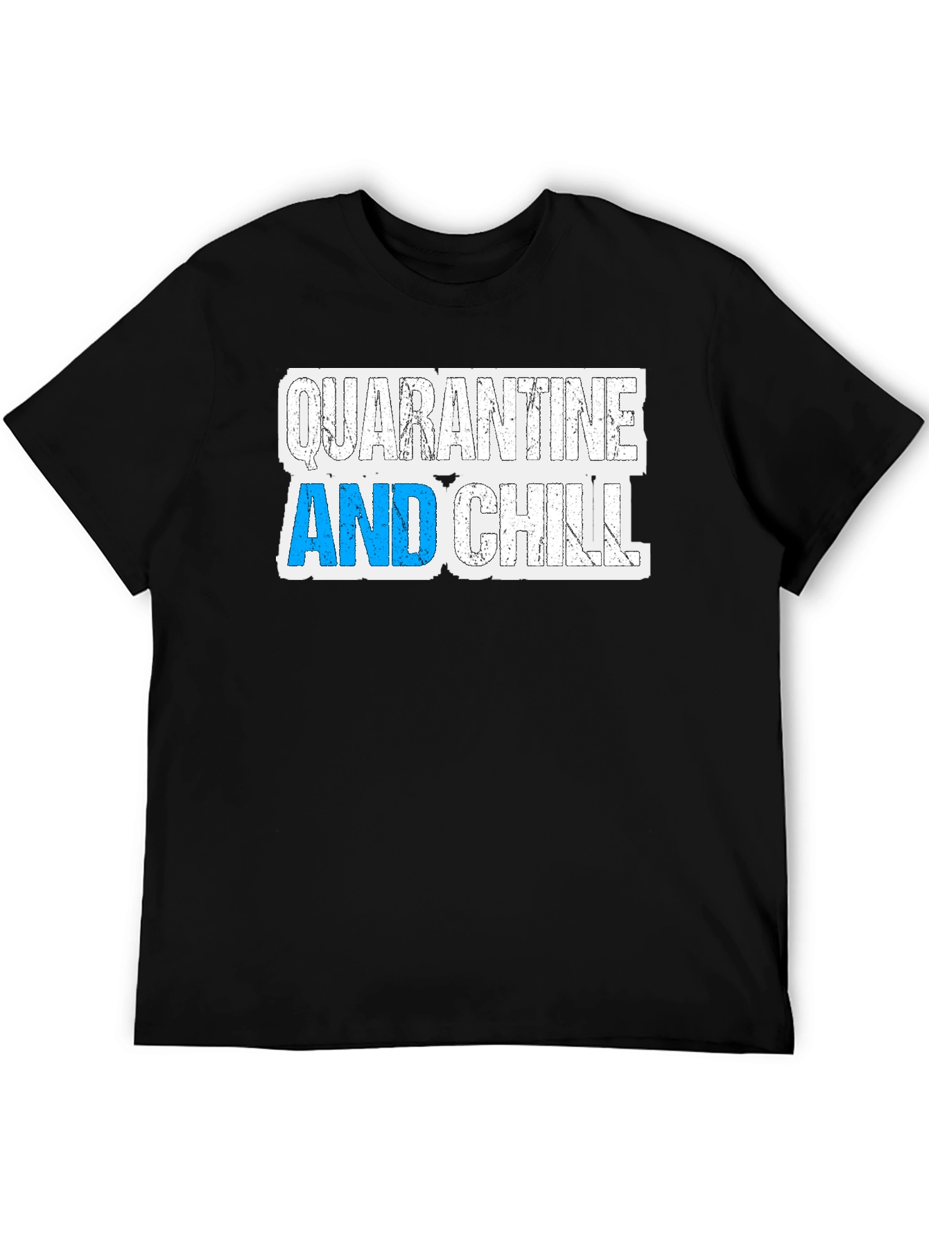 Black Quarantine and Chill Graphic Tee - Relax in Style view 5