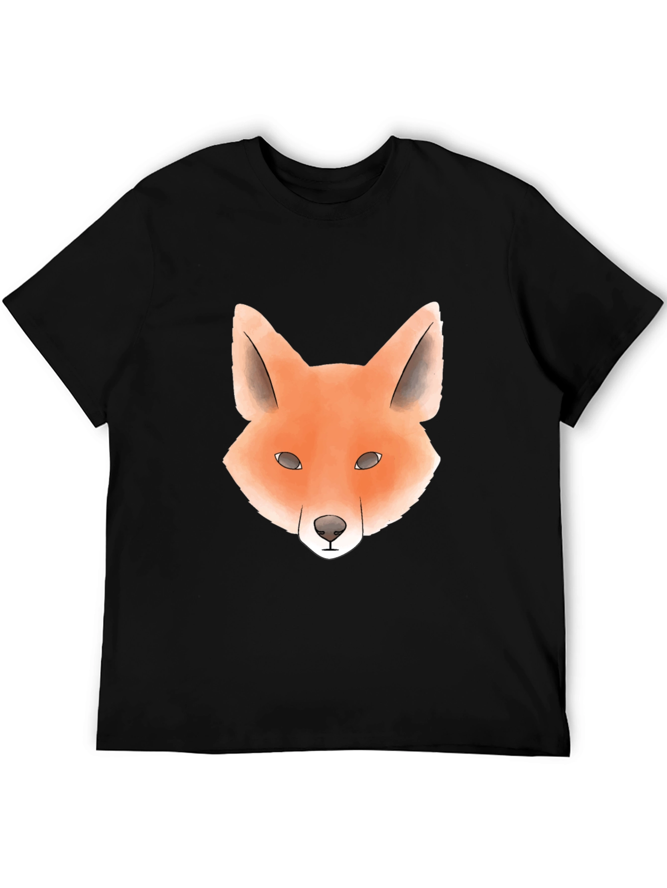 Black Cool Fox Graphic Tee - Trendy Unisex T-Shirt view 5