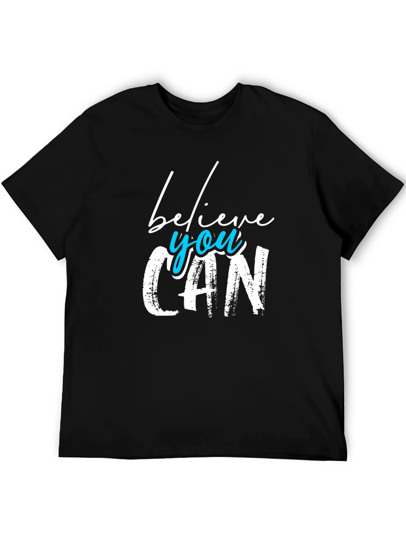 Black Believe You Can Graphic T-Shirt view 5