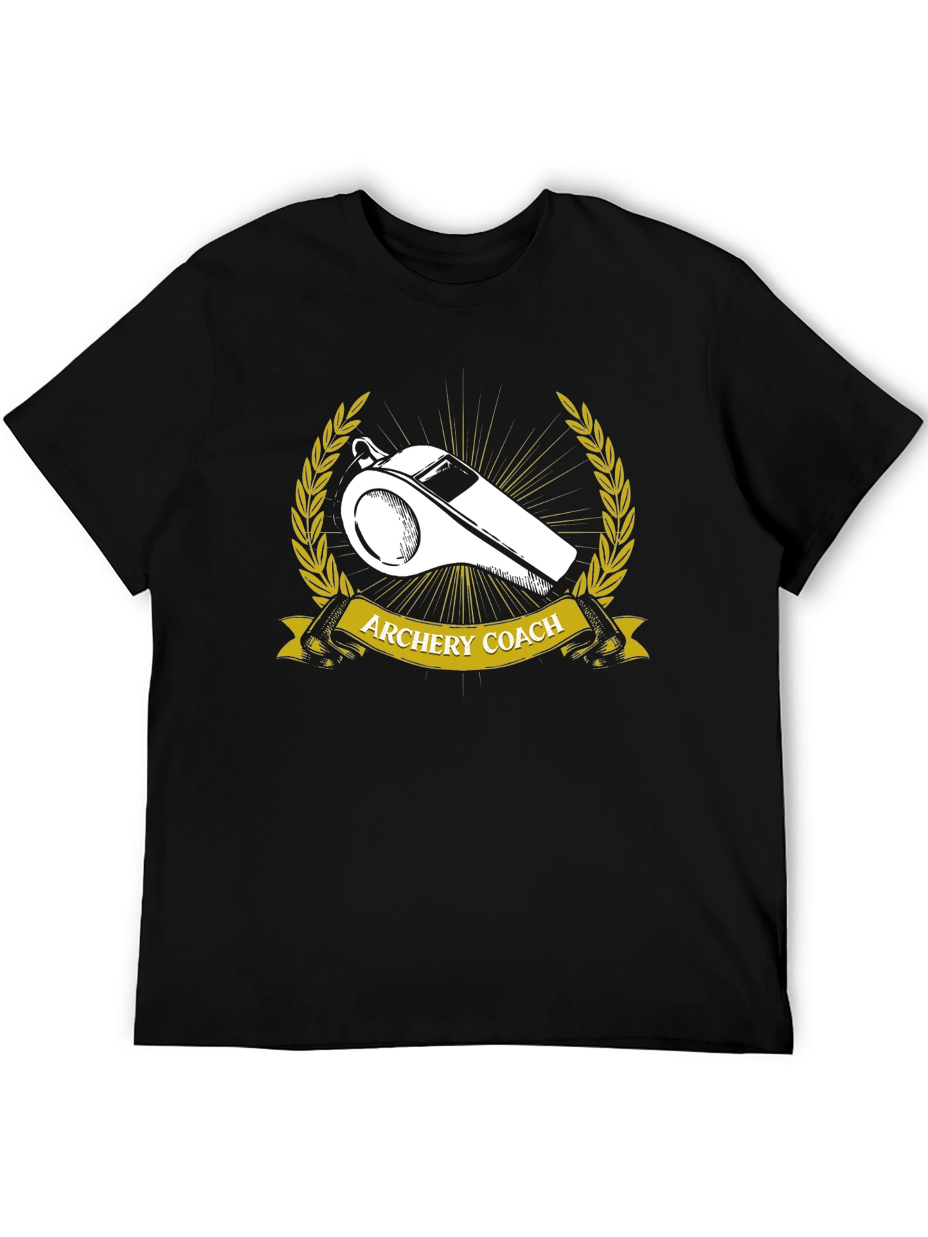 Black Archery Coach T-Shirt - Whistle Design view 5