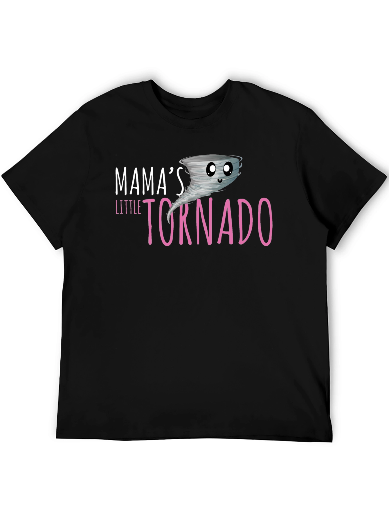 Black Mama's Little Tornado Black T-Shirt view 5