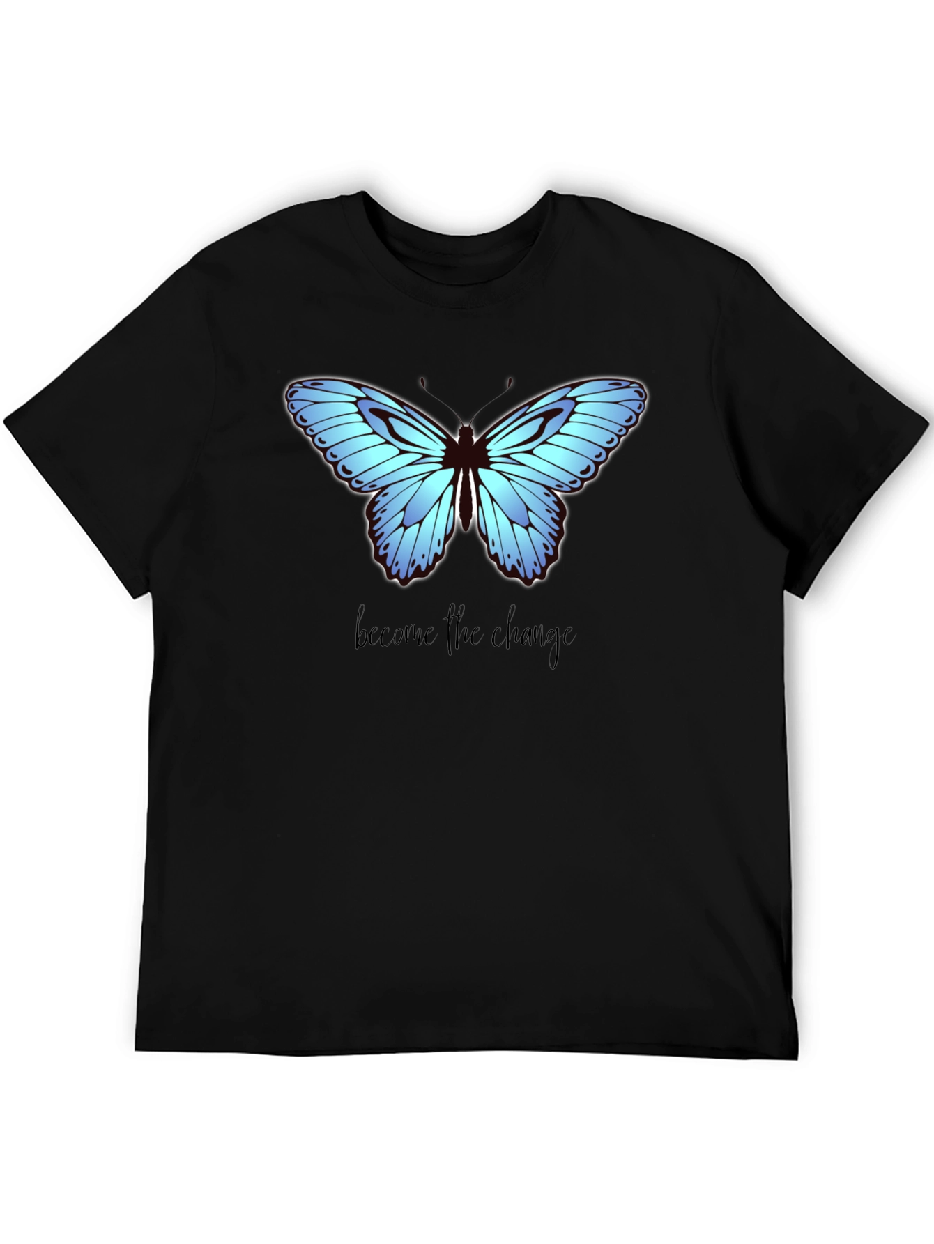 Black Butterfly Change Graphic Tee view 5