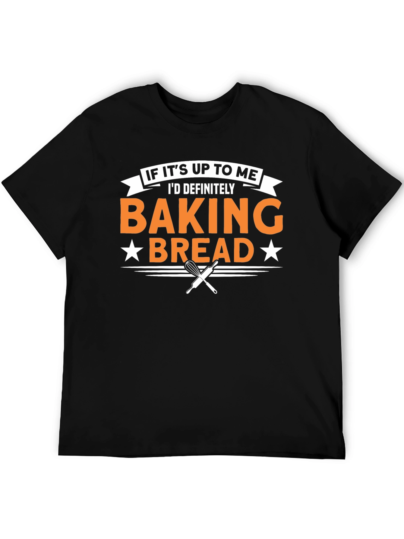 Black Baking Bread T-Shirt - Baker Gift view 5