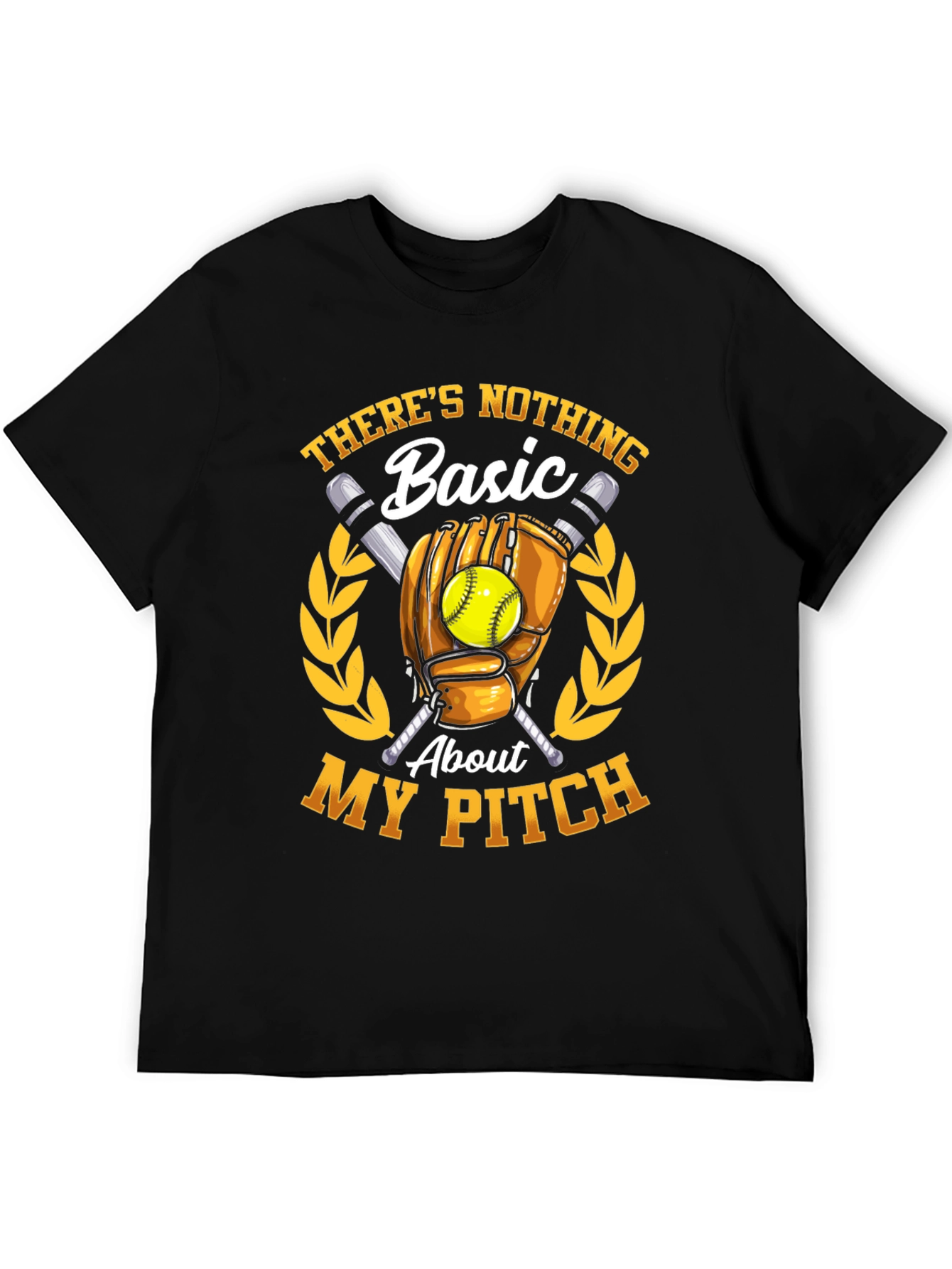 Black Nothing Basic About My Pitch T-Shirt view 5