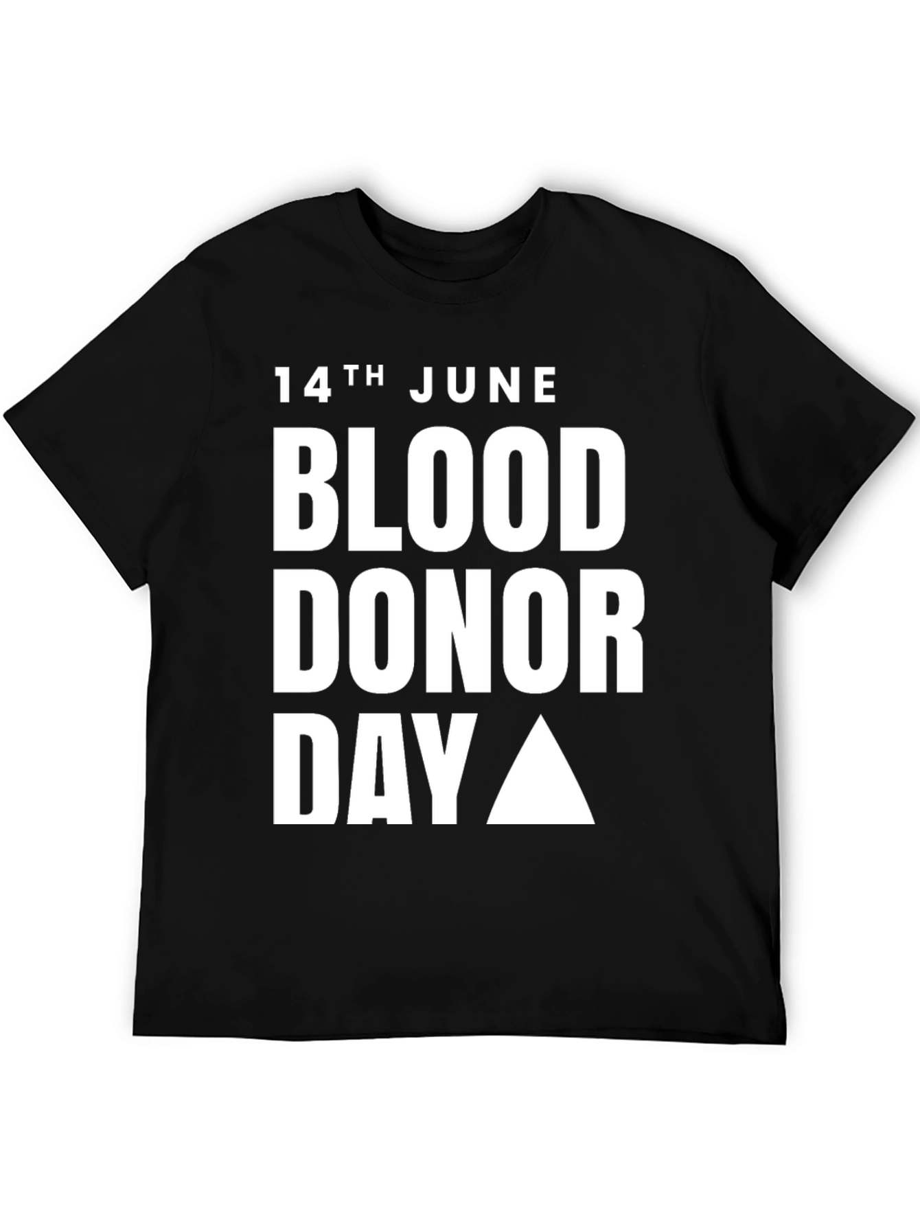 Black Blood Donor Day T-Shirt - 14th June view 5