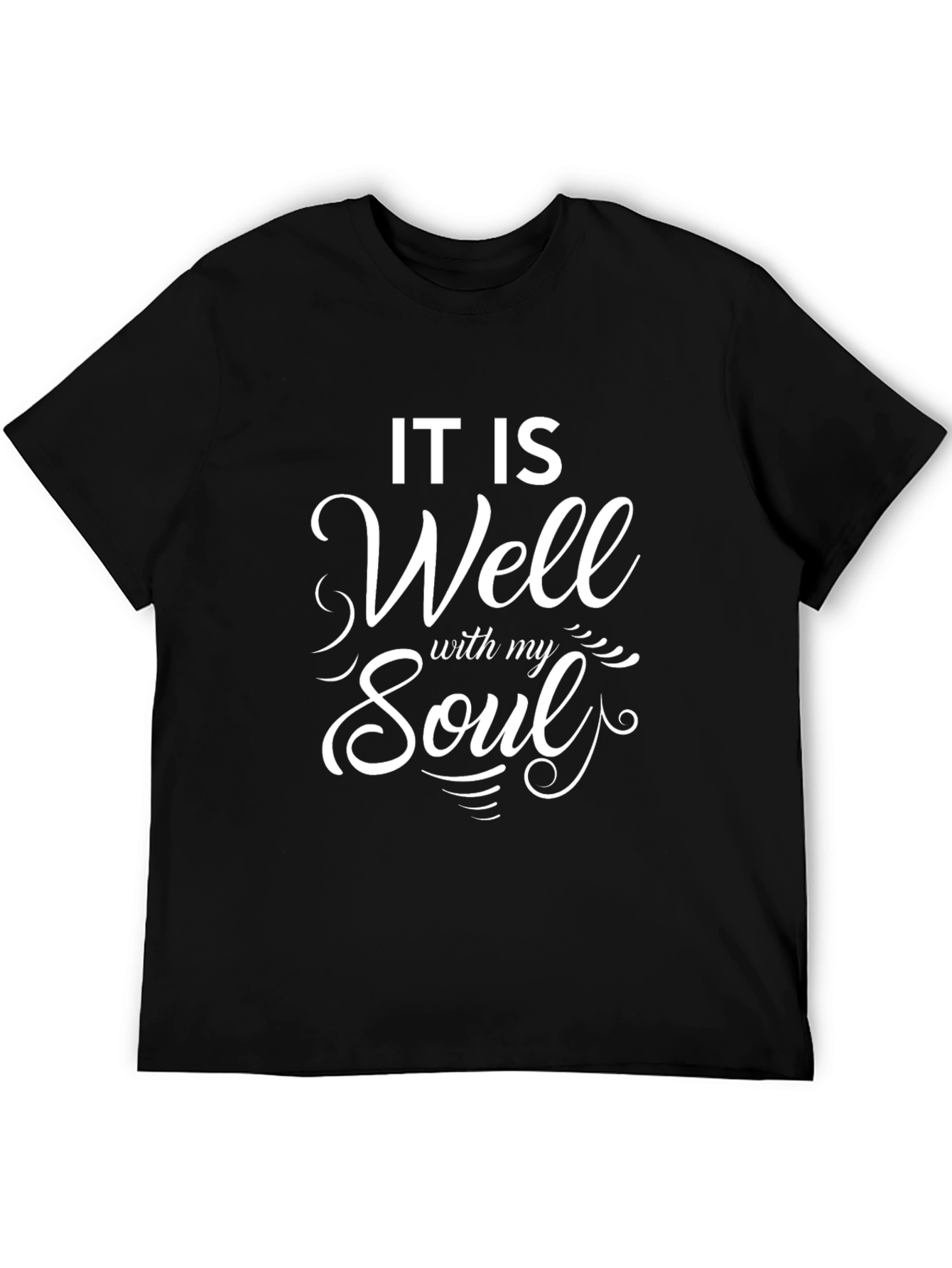 Black It Is Well With My Soul Graphic Tee view 5