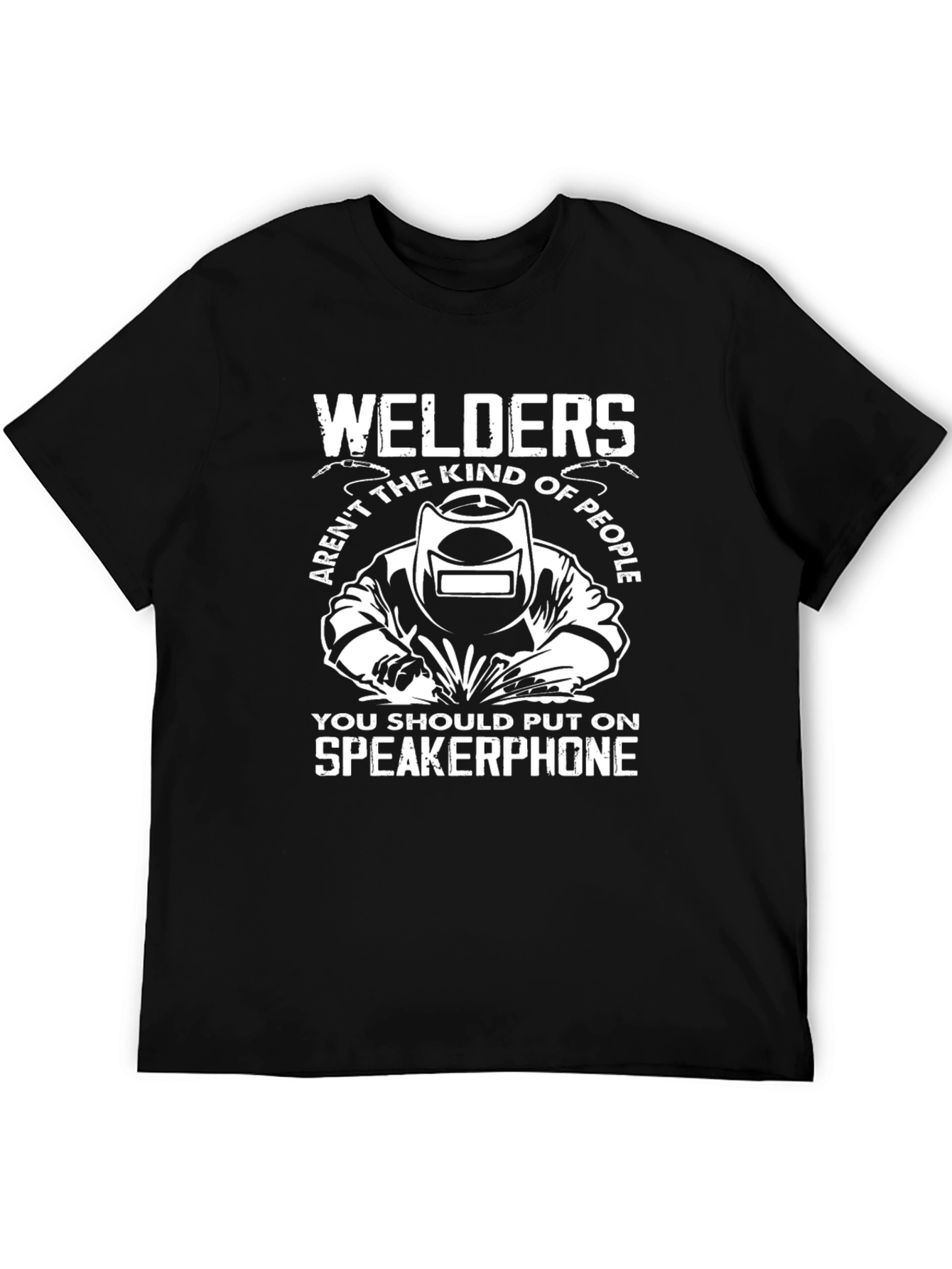 Black Welders Speakerphone Graphic Tee - Black view 5