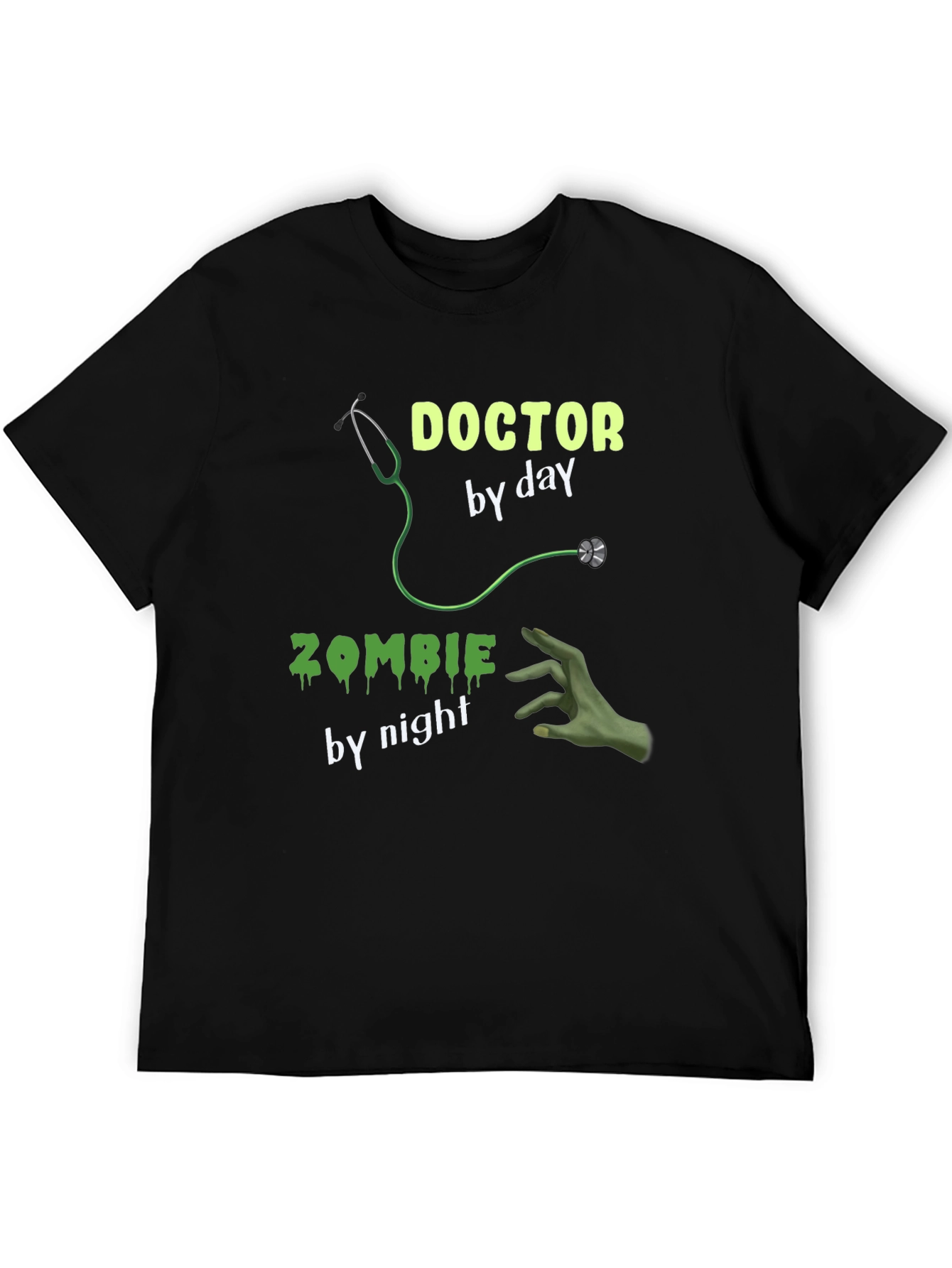Black Doctor by Day Zombie by Night Graphic Tee view 5
