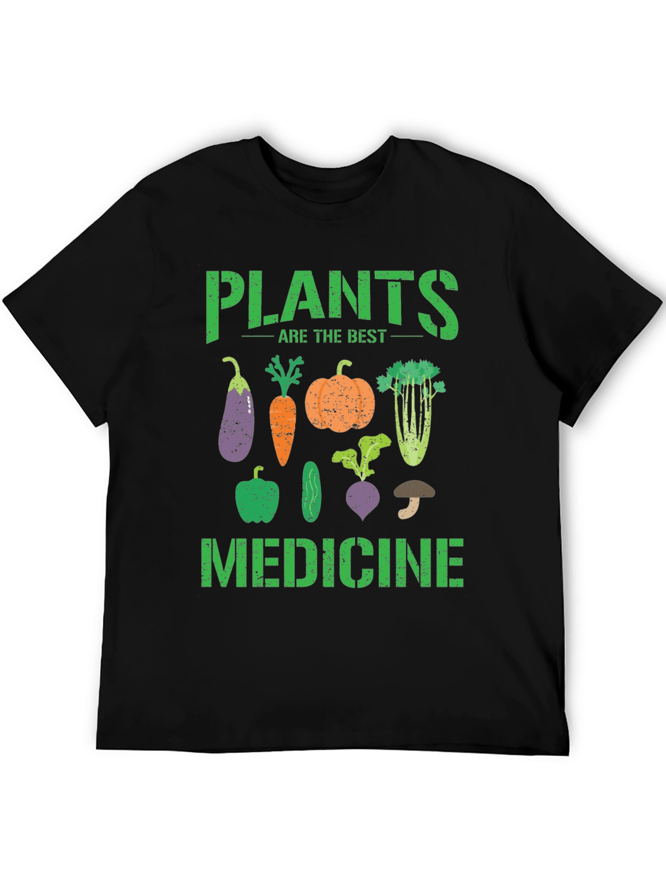 Black Plants Are The Best Medicine Graphic Tee view 5